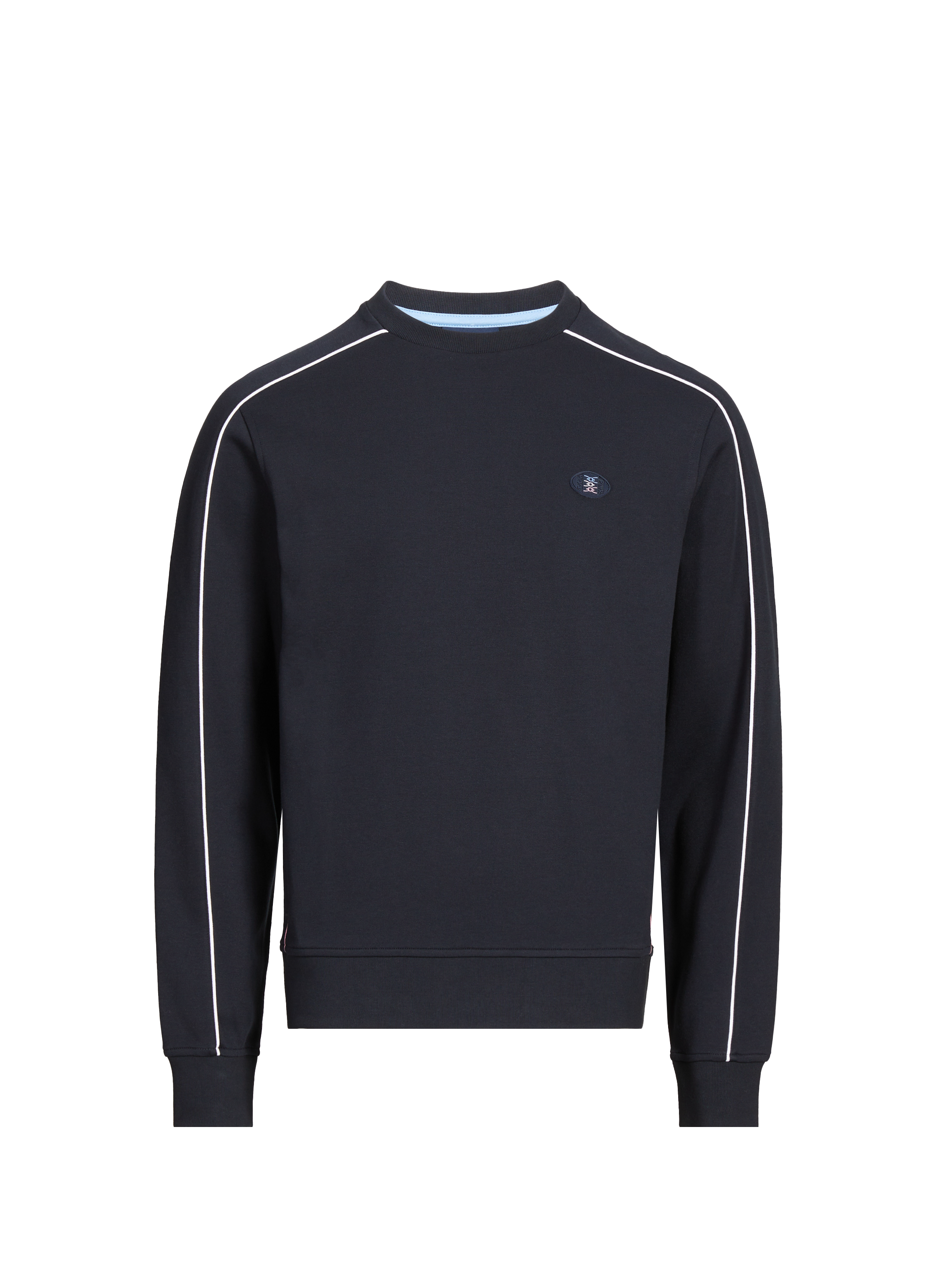 EDEN PARK Pull col rond en coton mélangé Rose