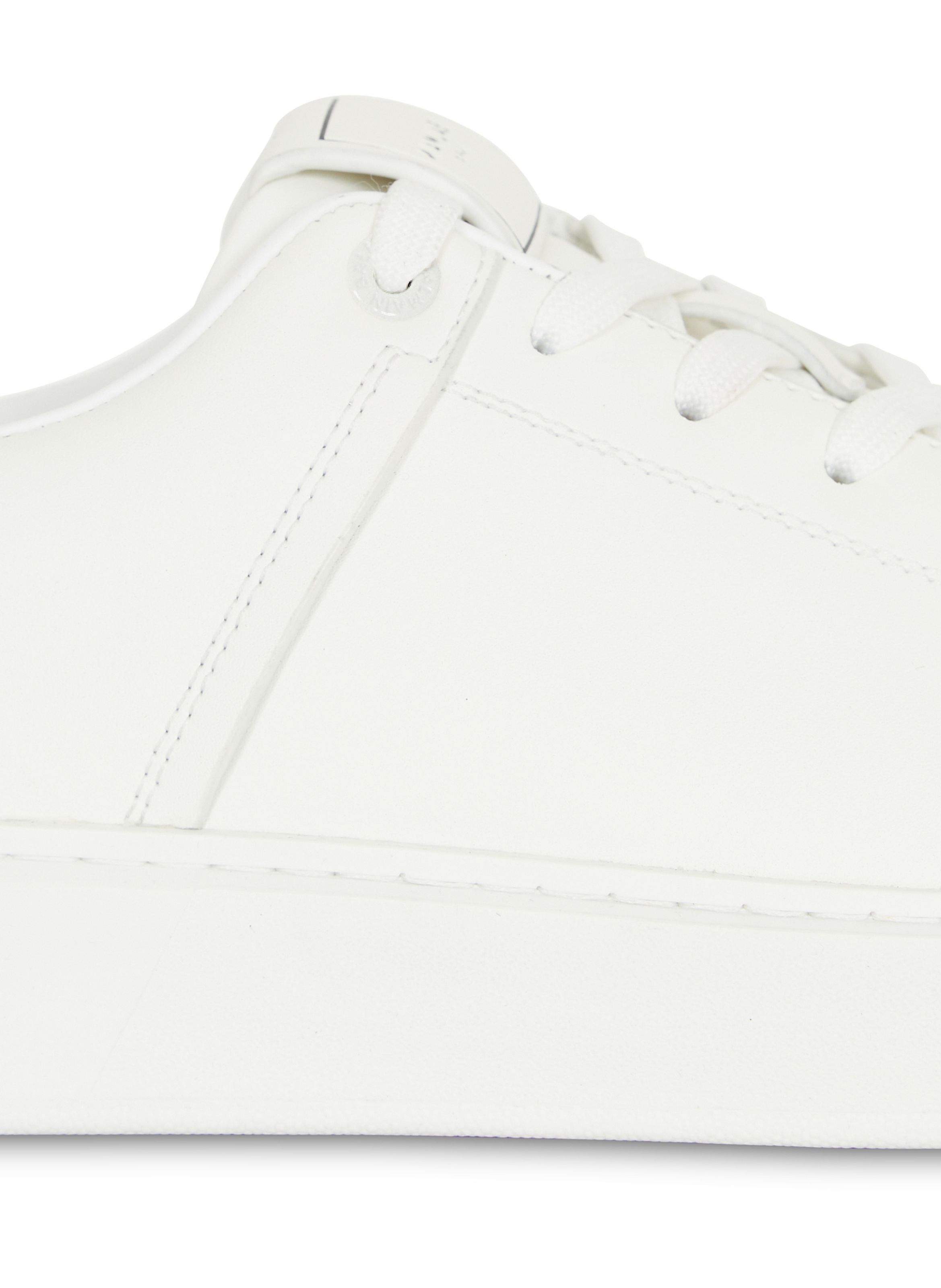 Baskets b-court en cuir de veau BALMAIN Blanc