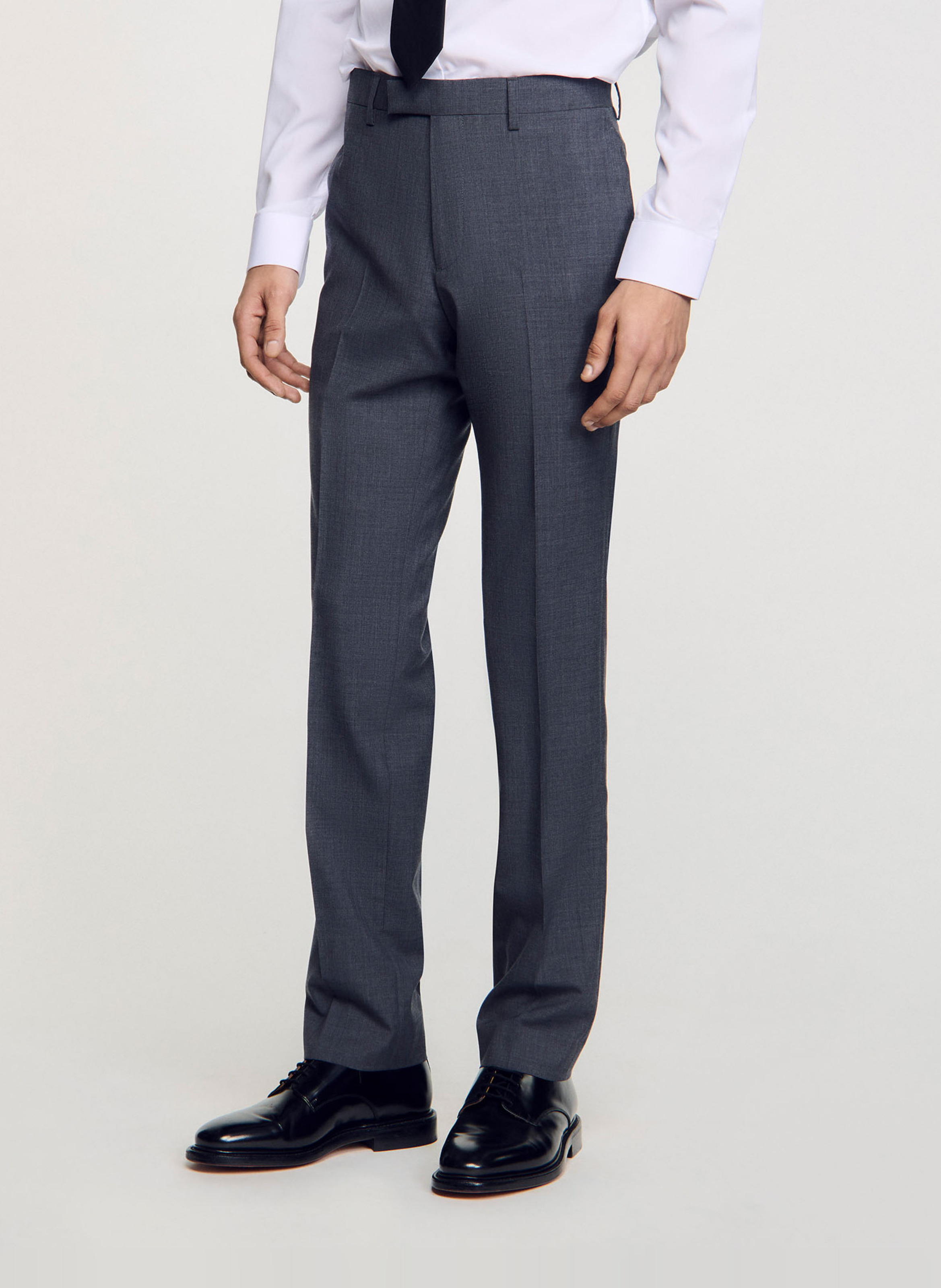 Chaussures de ville en cuir SANDRO Noir