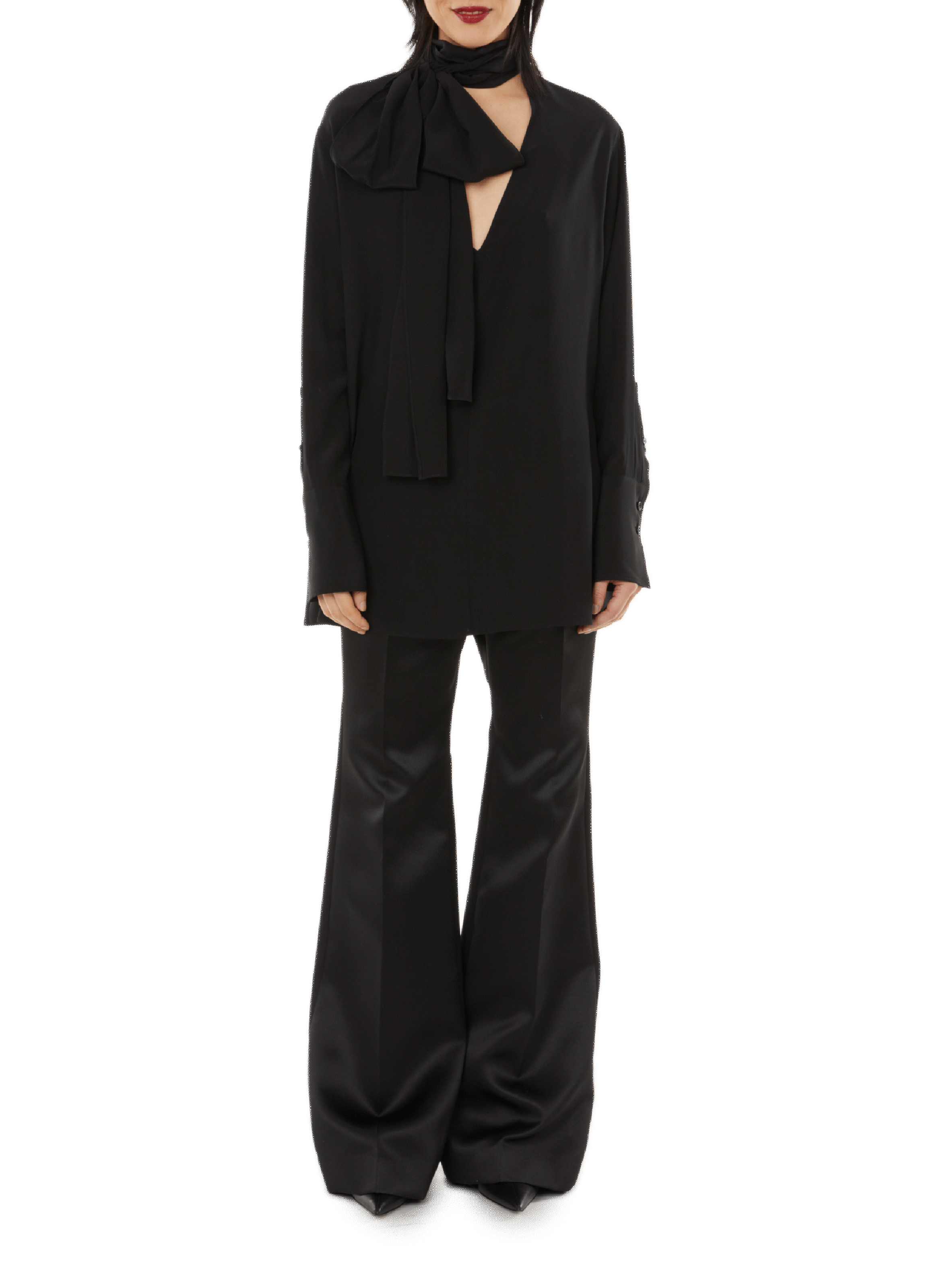 Blouse en soie  Noir