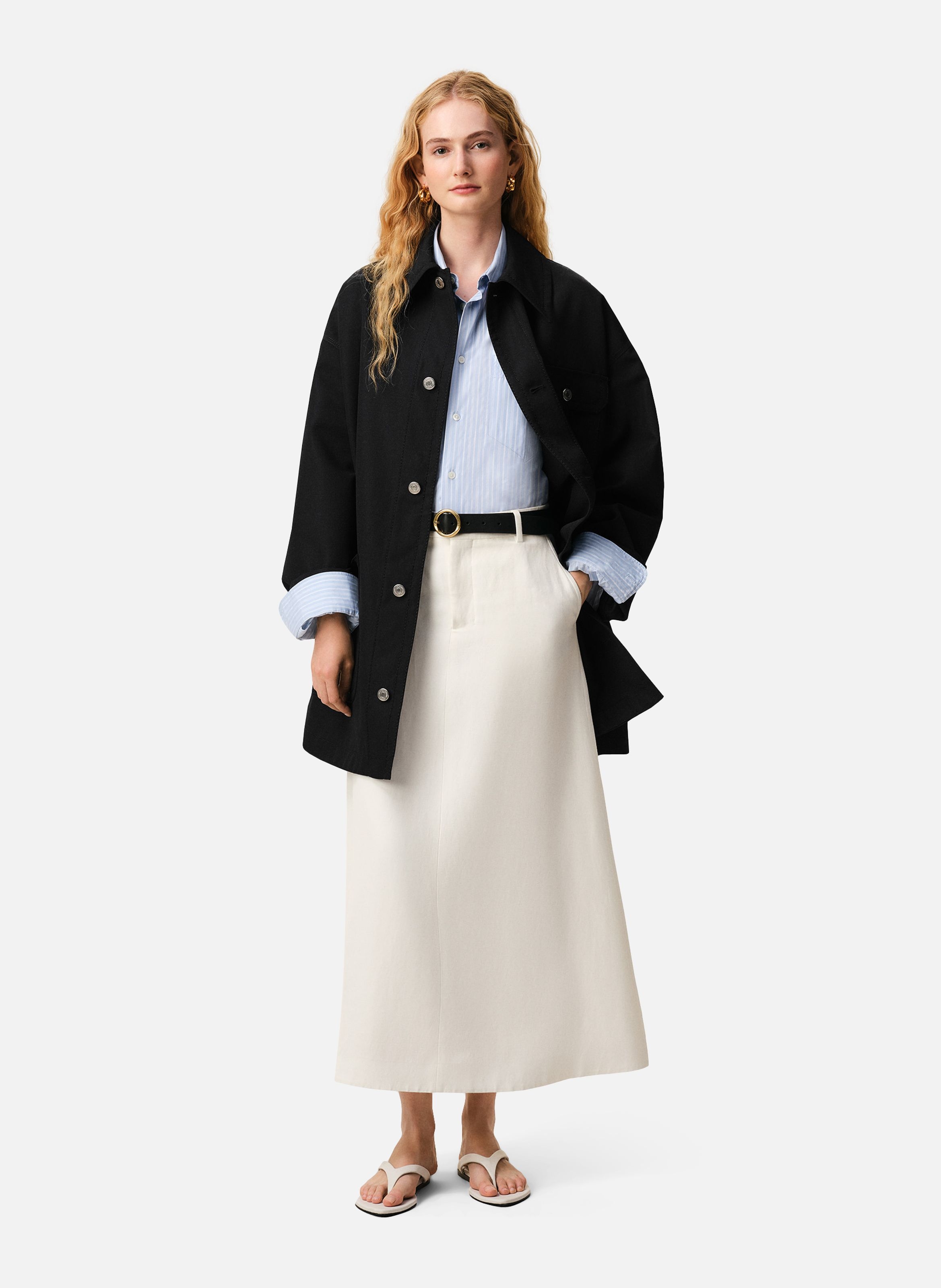 Veste worker unisexe en laine vierge AMI PARIS Noir