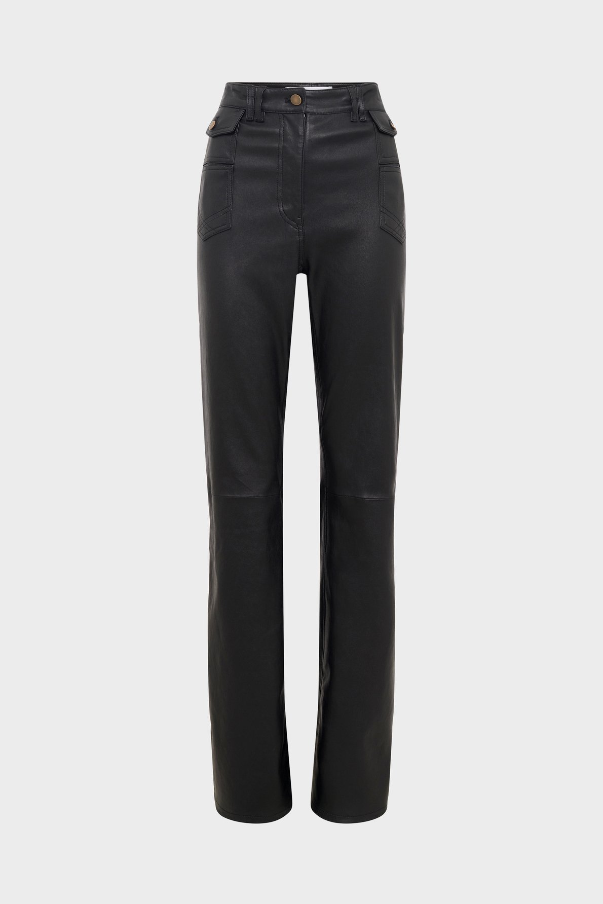 Pantalon flare en cuir - cynthia GERARD DAREL Noir
