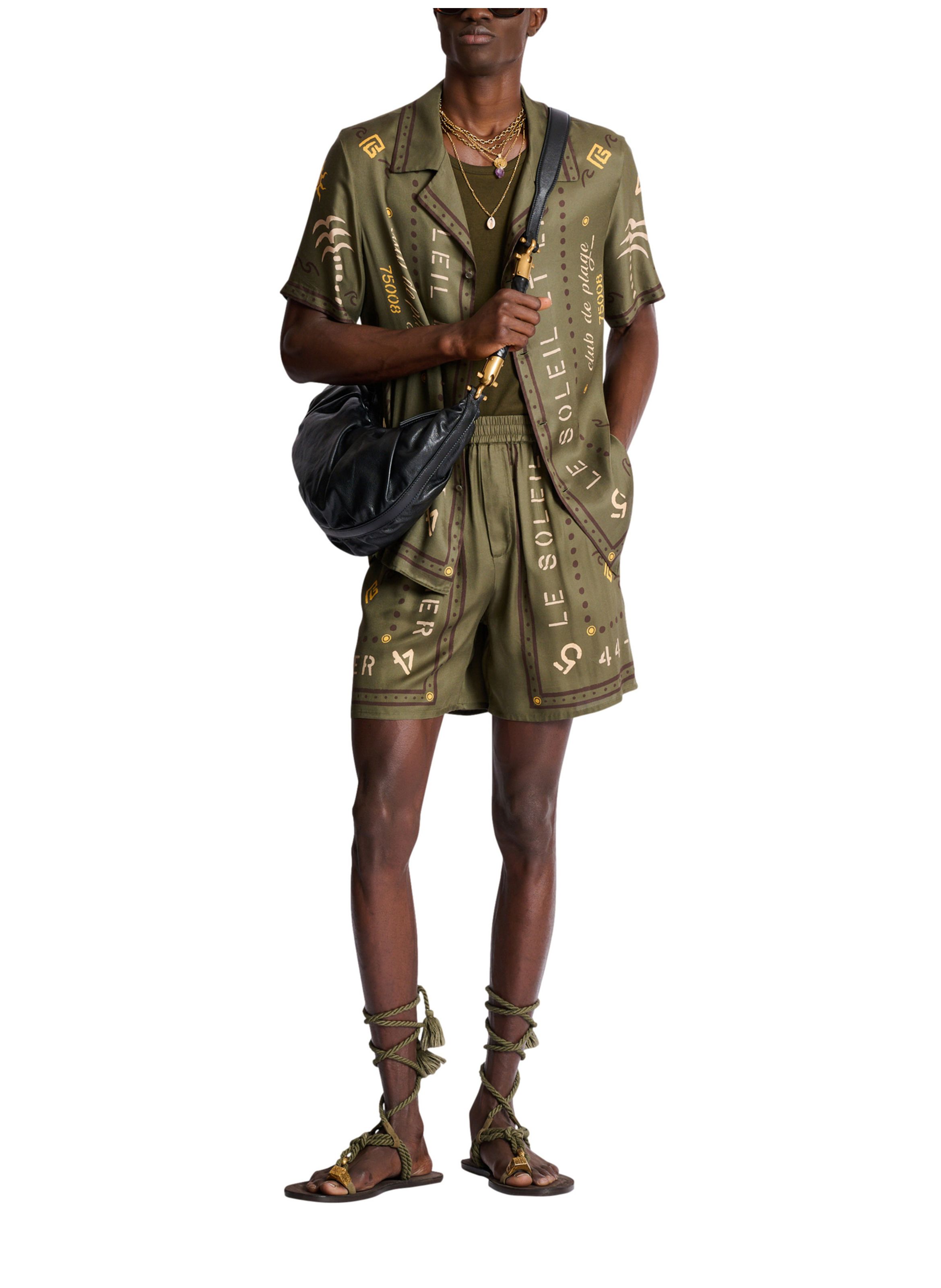 Bermuda imprimé balmain club BALMAIN Vert
