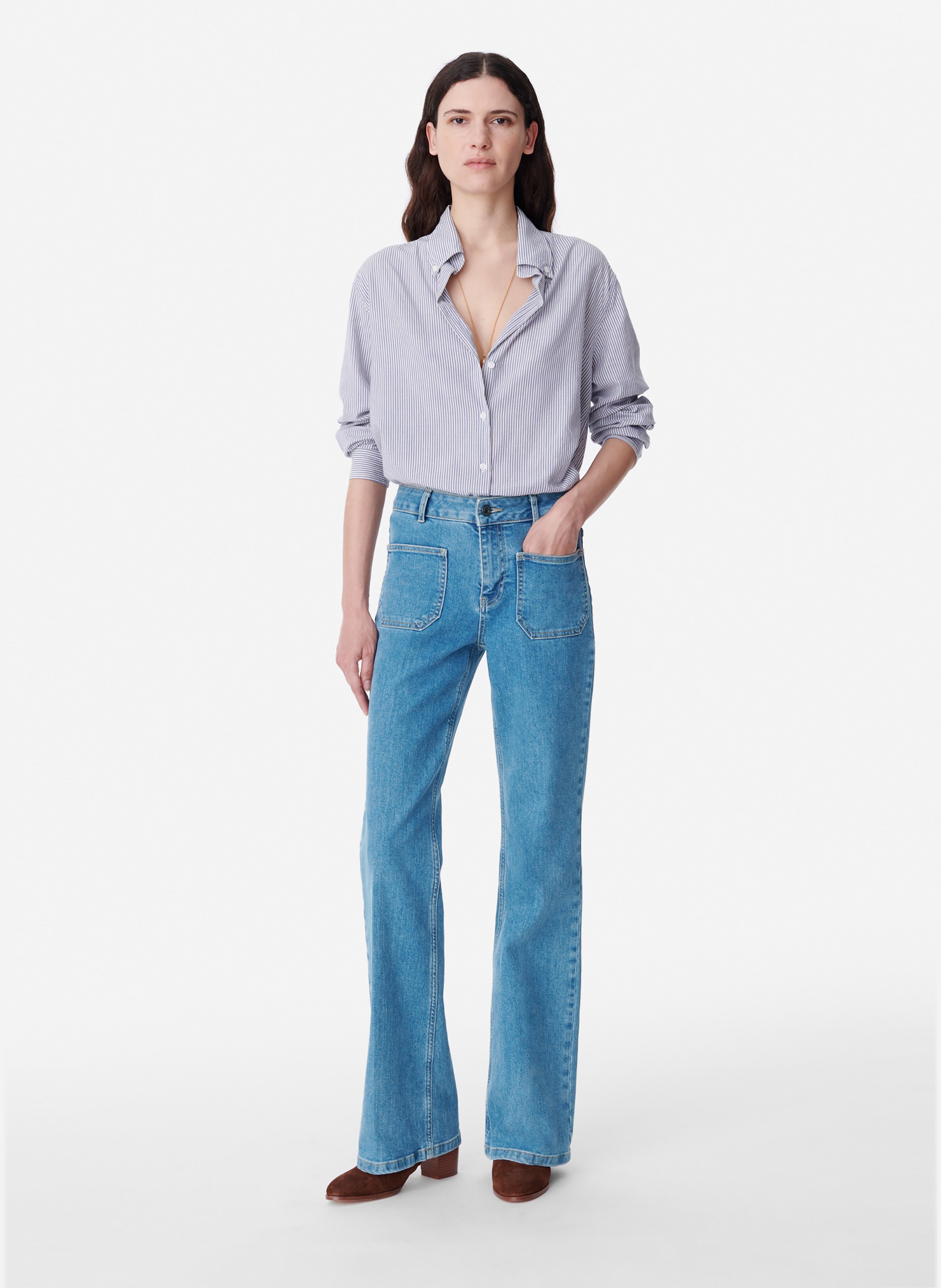 Jean Flare Dompay VANESSA BRUNO Bleu