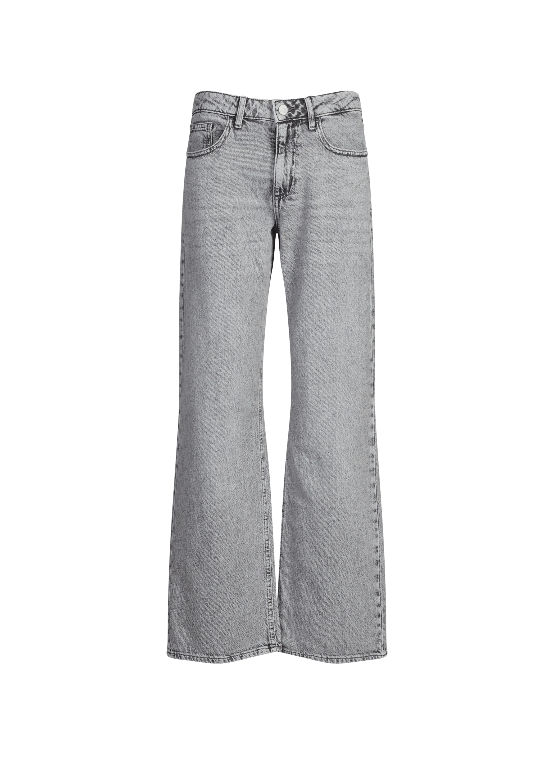 Jeans wide Vipalma en coton VILA Gris