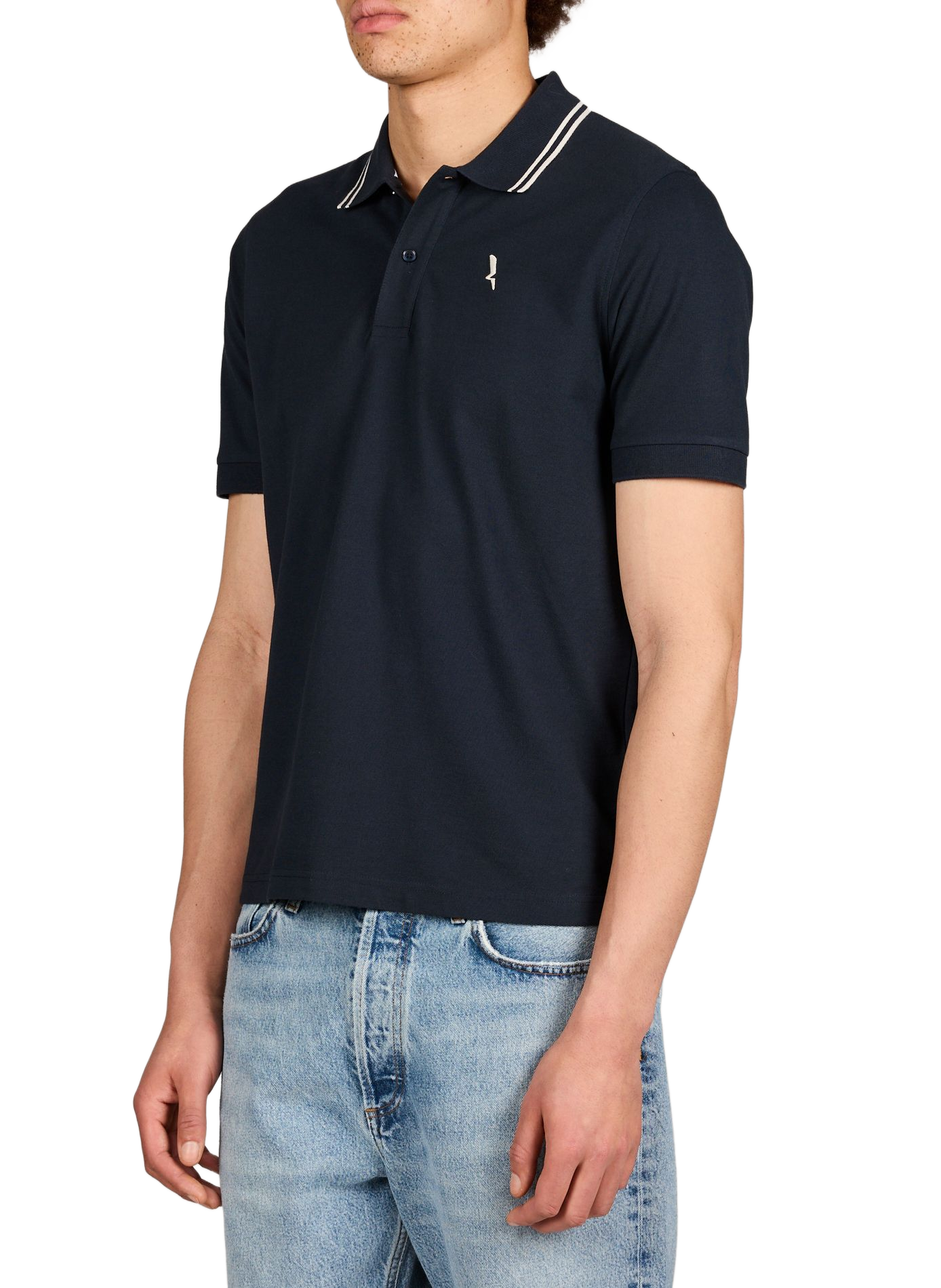 Short-sleeved polo shirt in blended cotton AIGLE Blue
