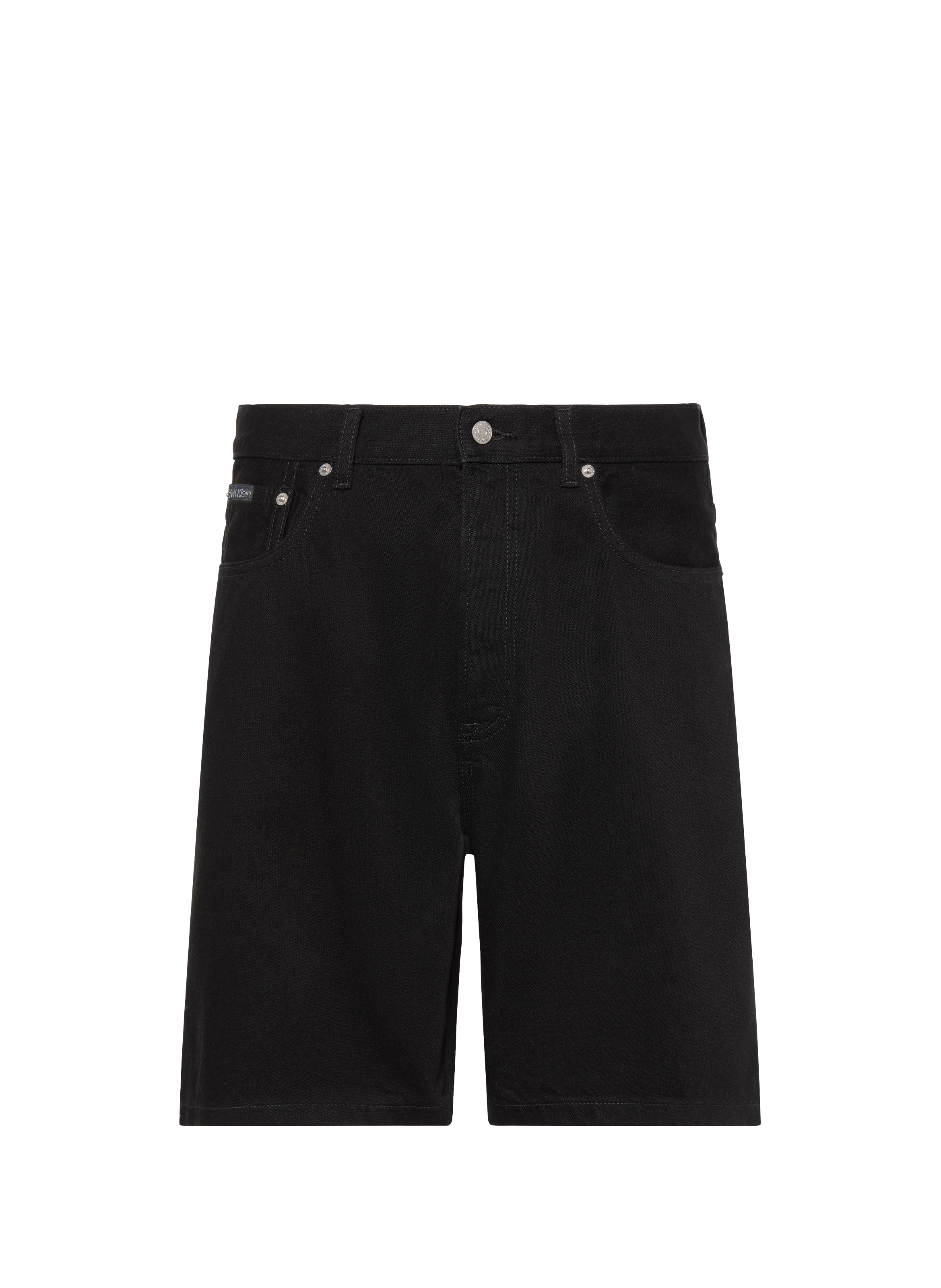 Straight 90s cotton Bermuda shorts CALVIN KLEIN Black
