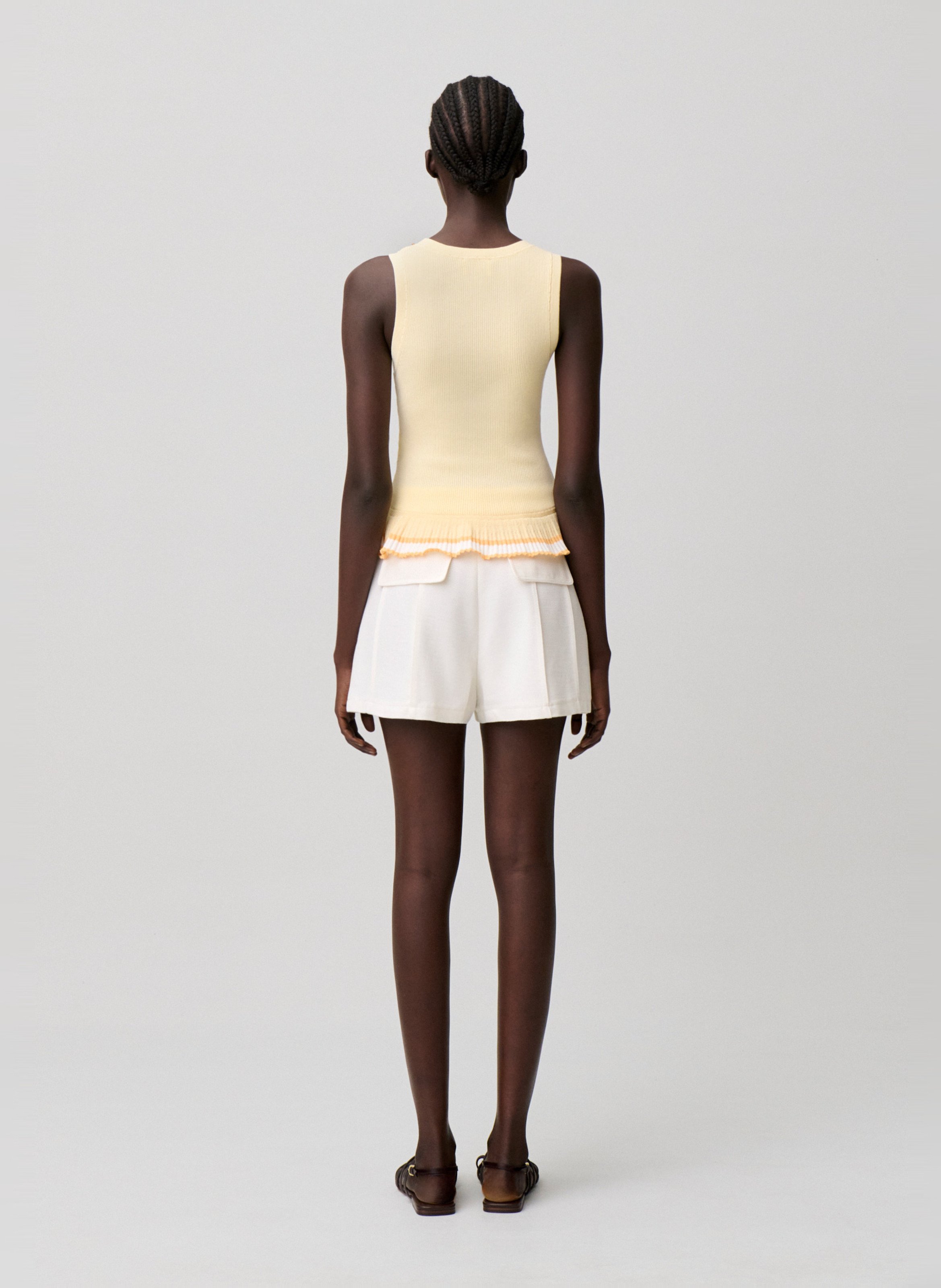 Top en maille cintré CLAUDIE PIERLOT Beige