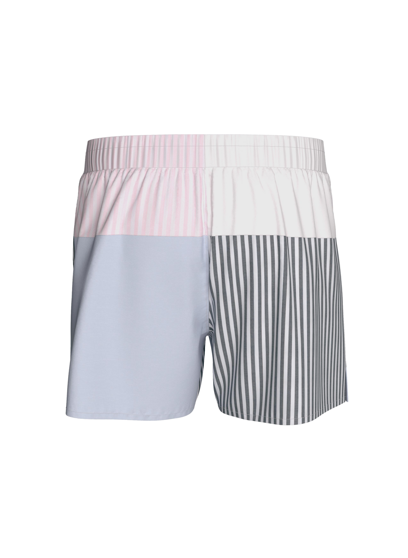 Caleçon en popeline de coton colorblock EDEN PARK Multicolore