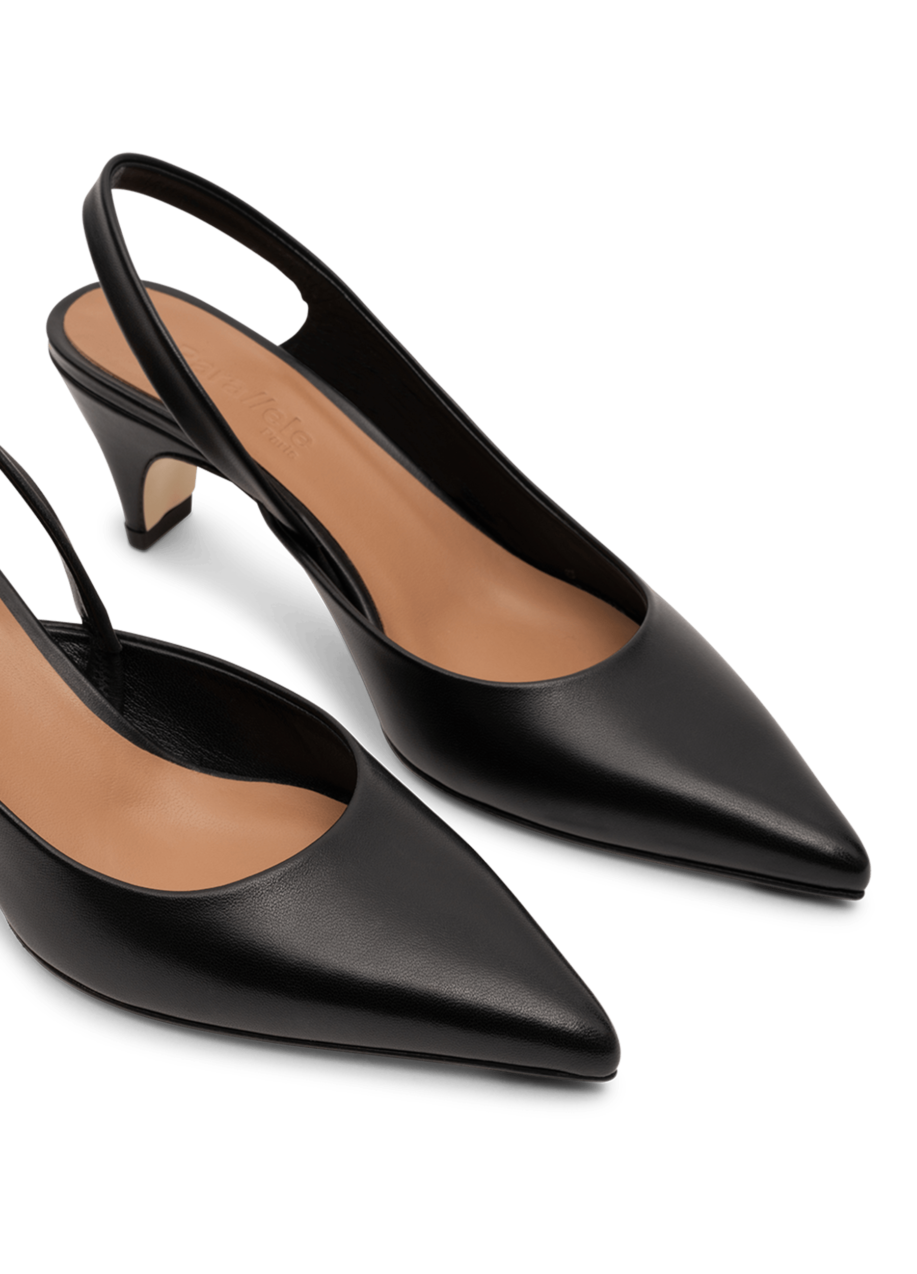 Sling back jadea en nappa PARALLELE Noir