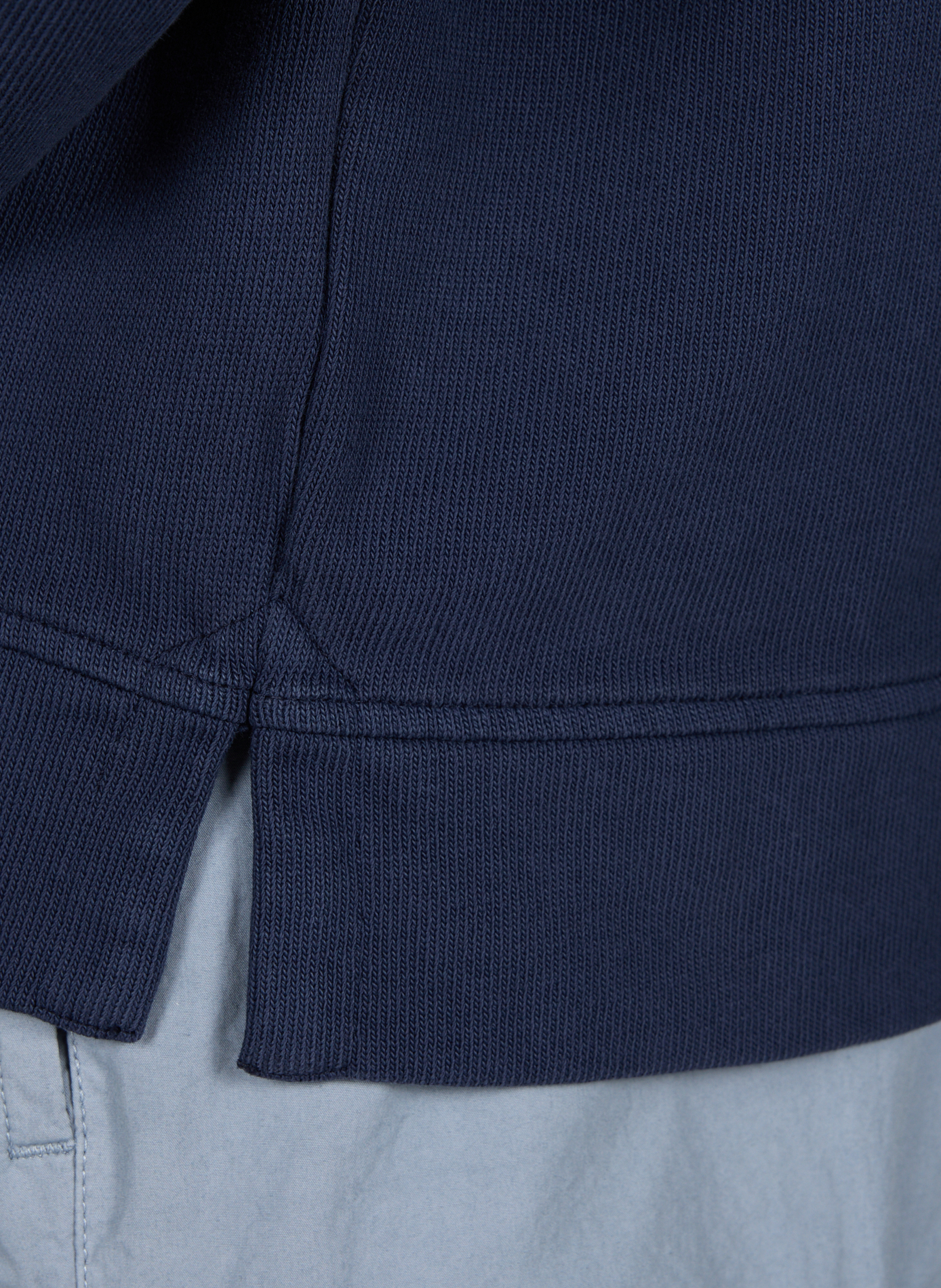 Straight sweatshirt in cotton knit CP COMPANY Blue