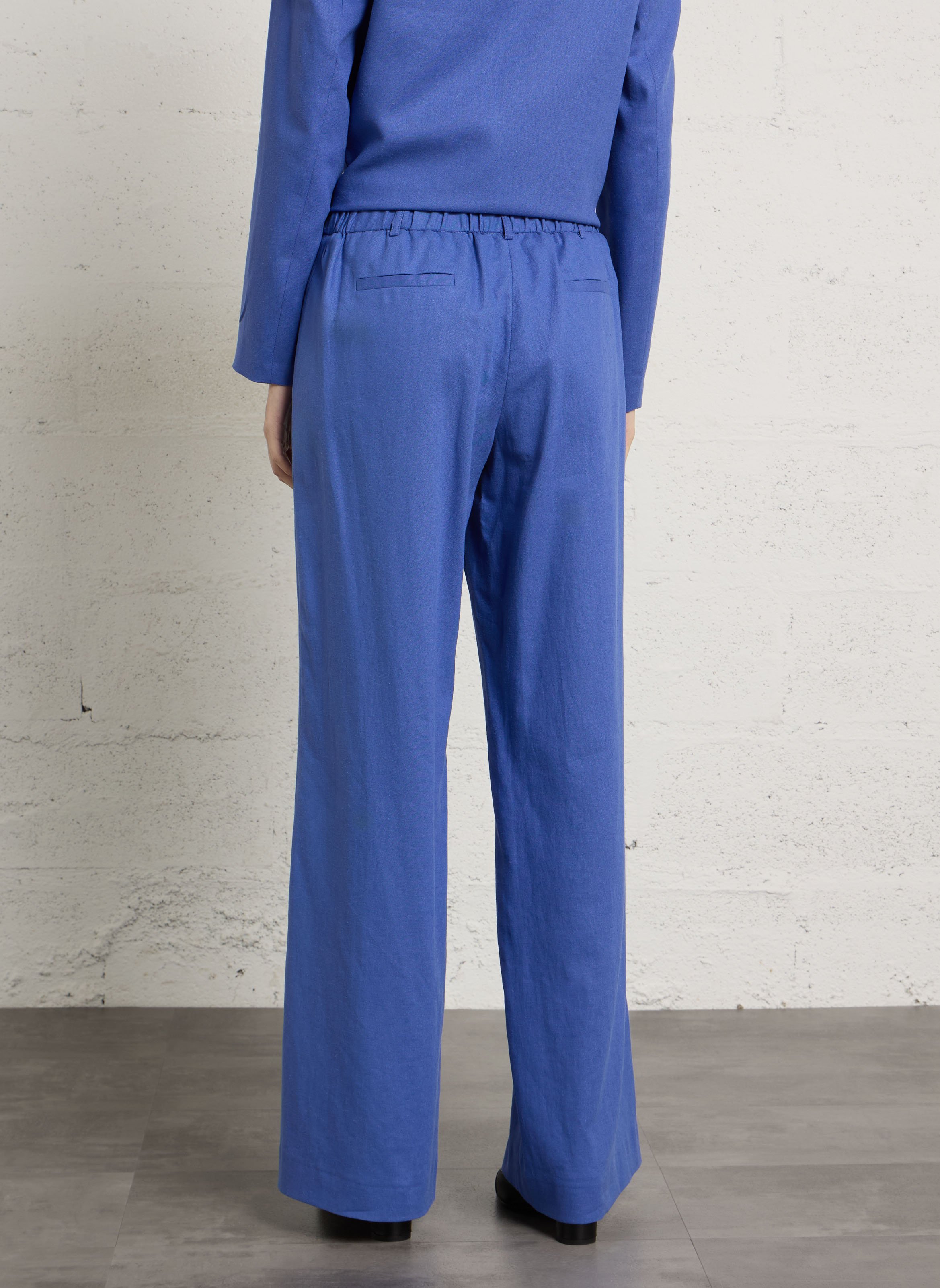 Pantalon droit en lin mélangé tamina MAISON 123 Violet