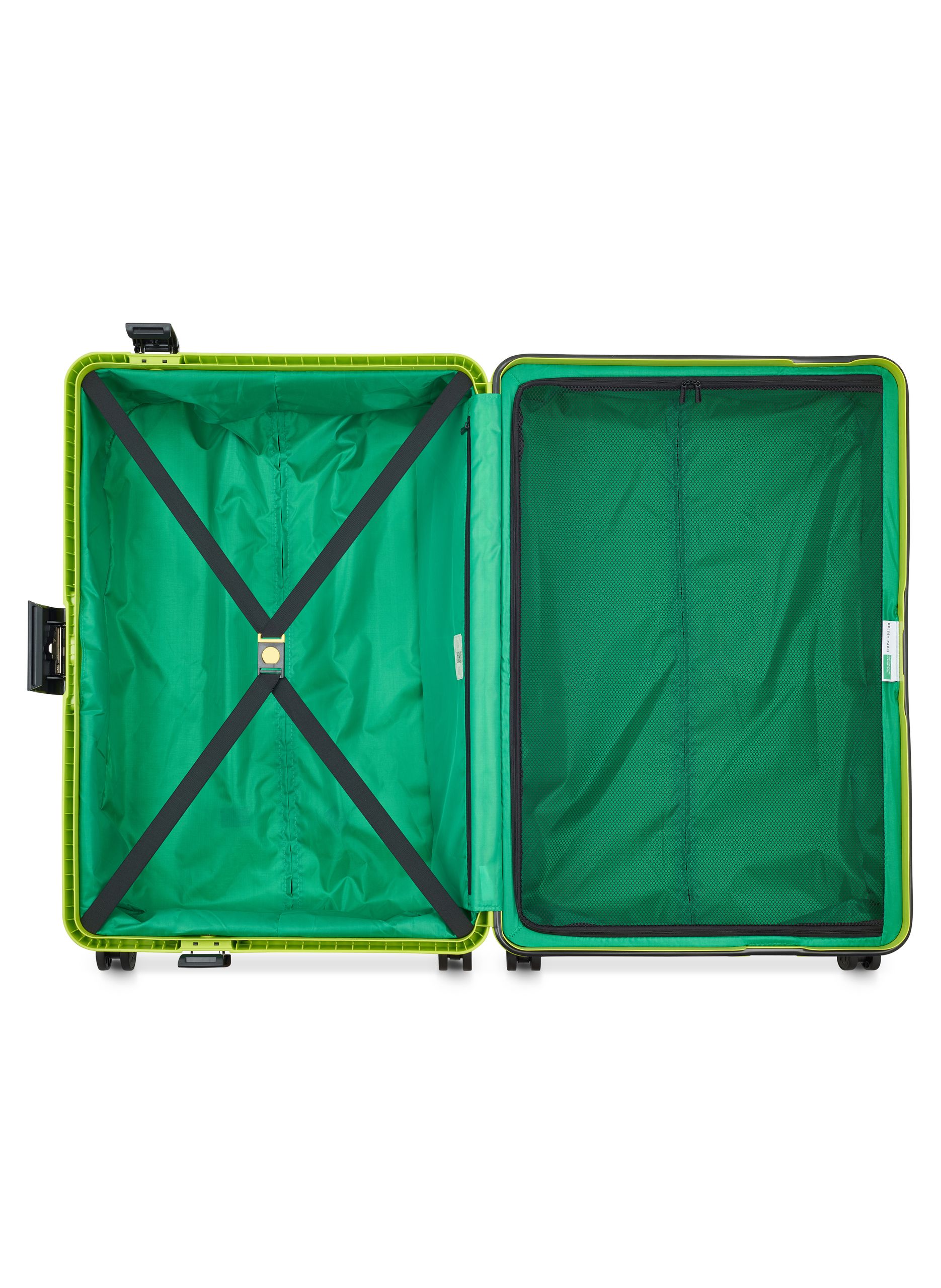 Valise soute rigide taille xl - color block hardside DELSEY PARIS Jaune