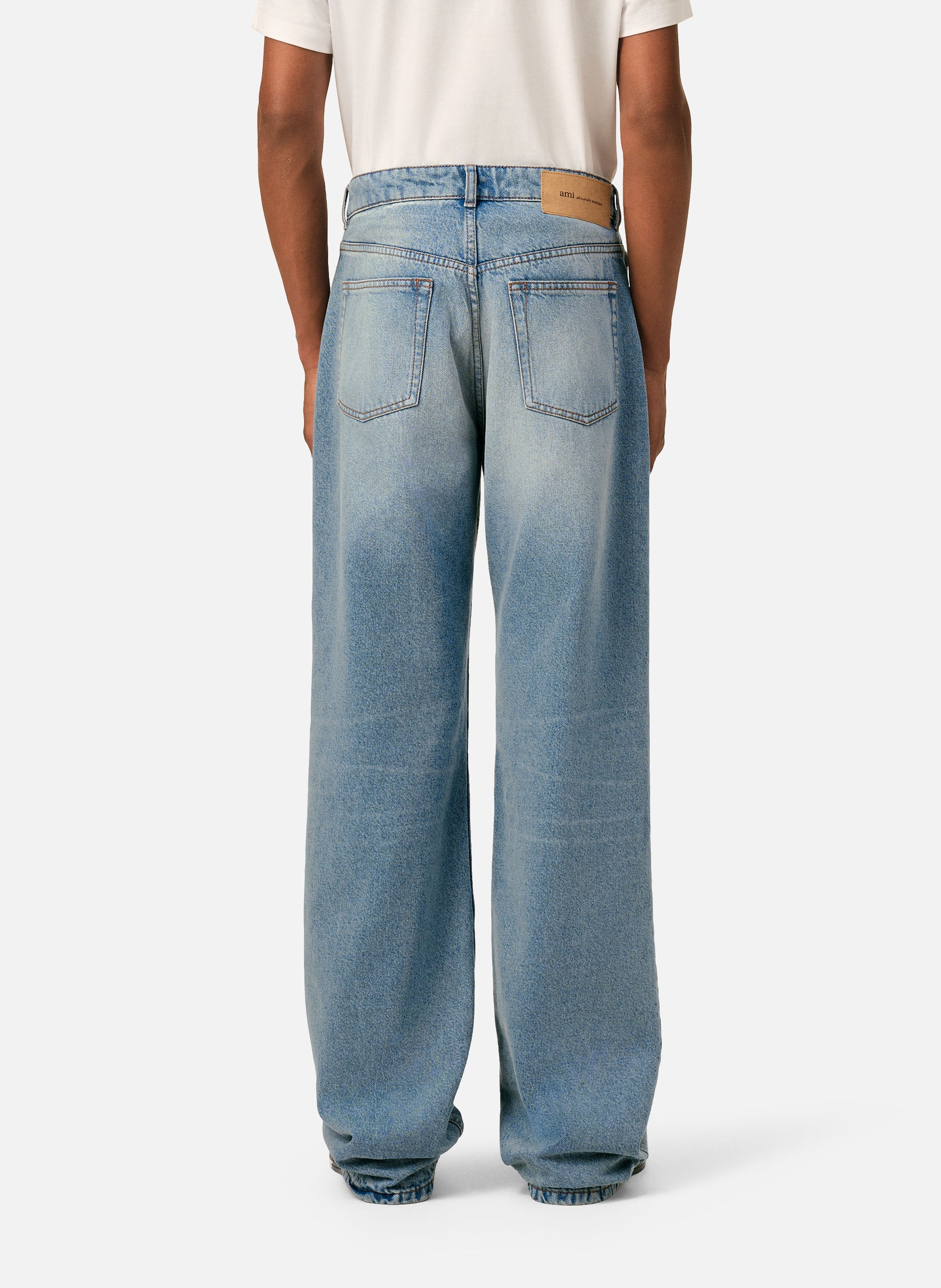 Jean coupe large AMI PARIS Bleu