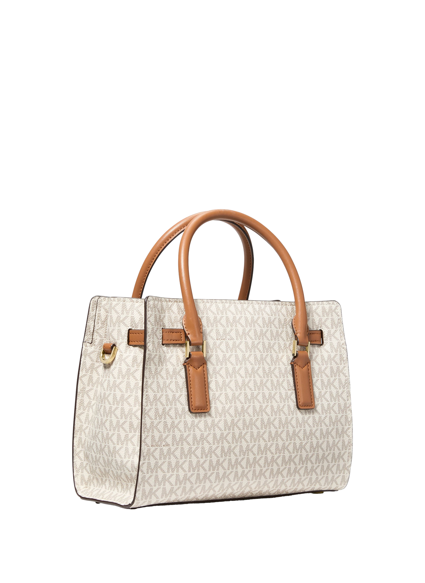 Hamilton logo print handbag MICHAEL KORS Beige