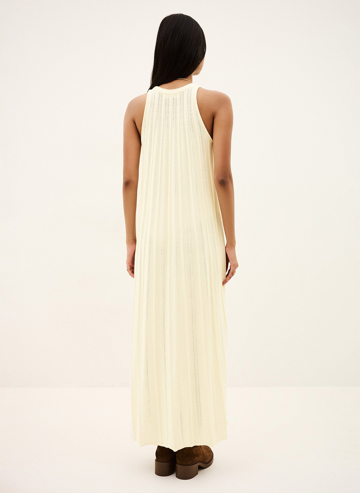 Robe longue sans manches ample sinte BA&SH Beige