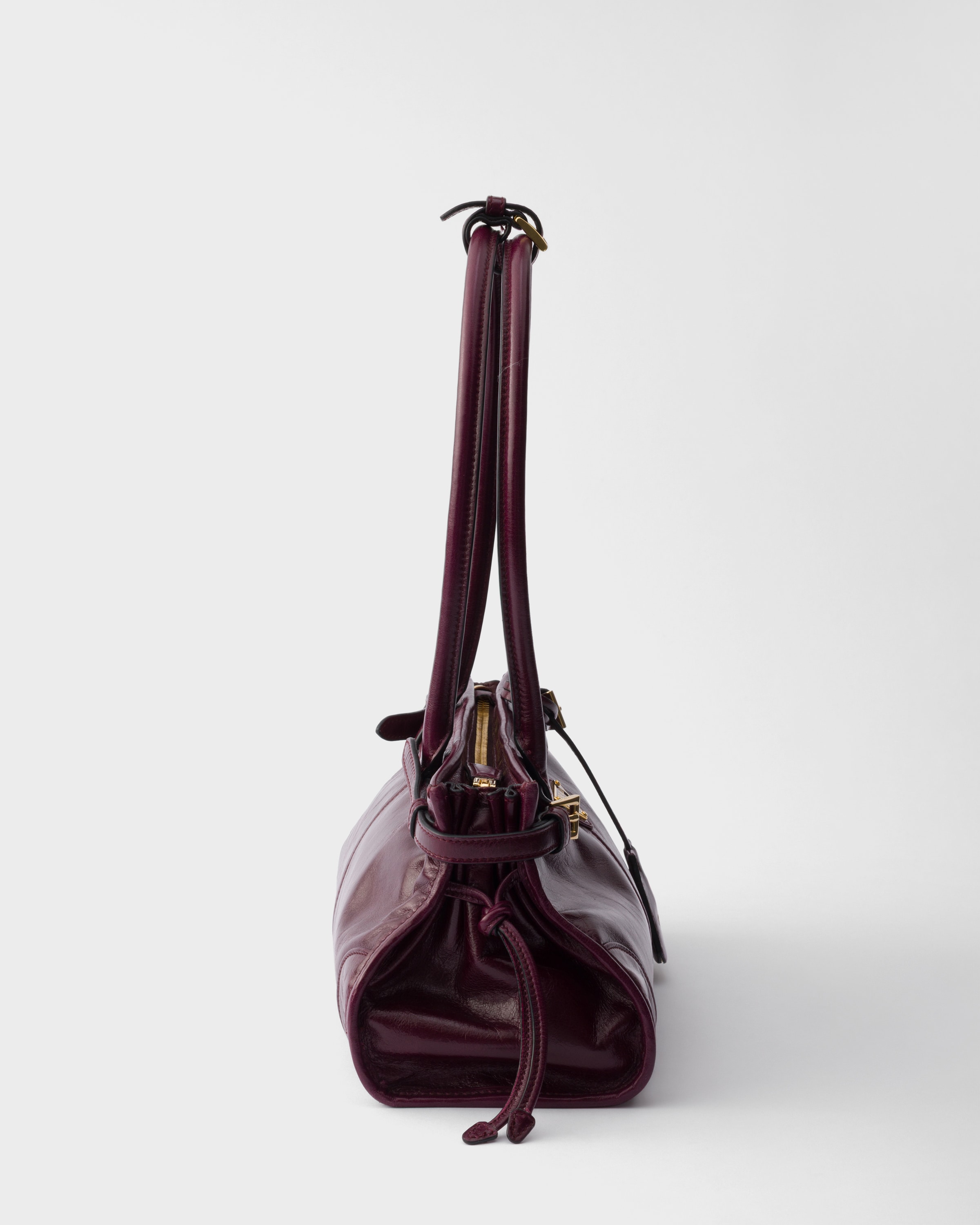 Sac prada bonnie en cuir medium PRADA Rouge