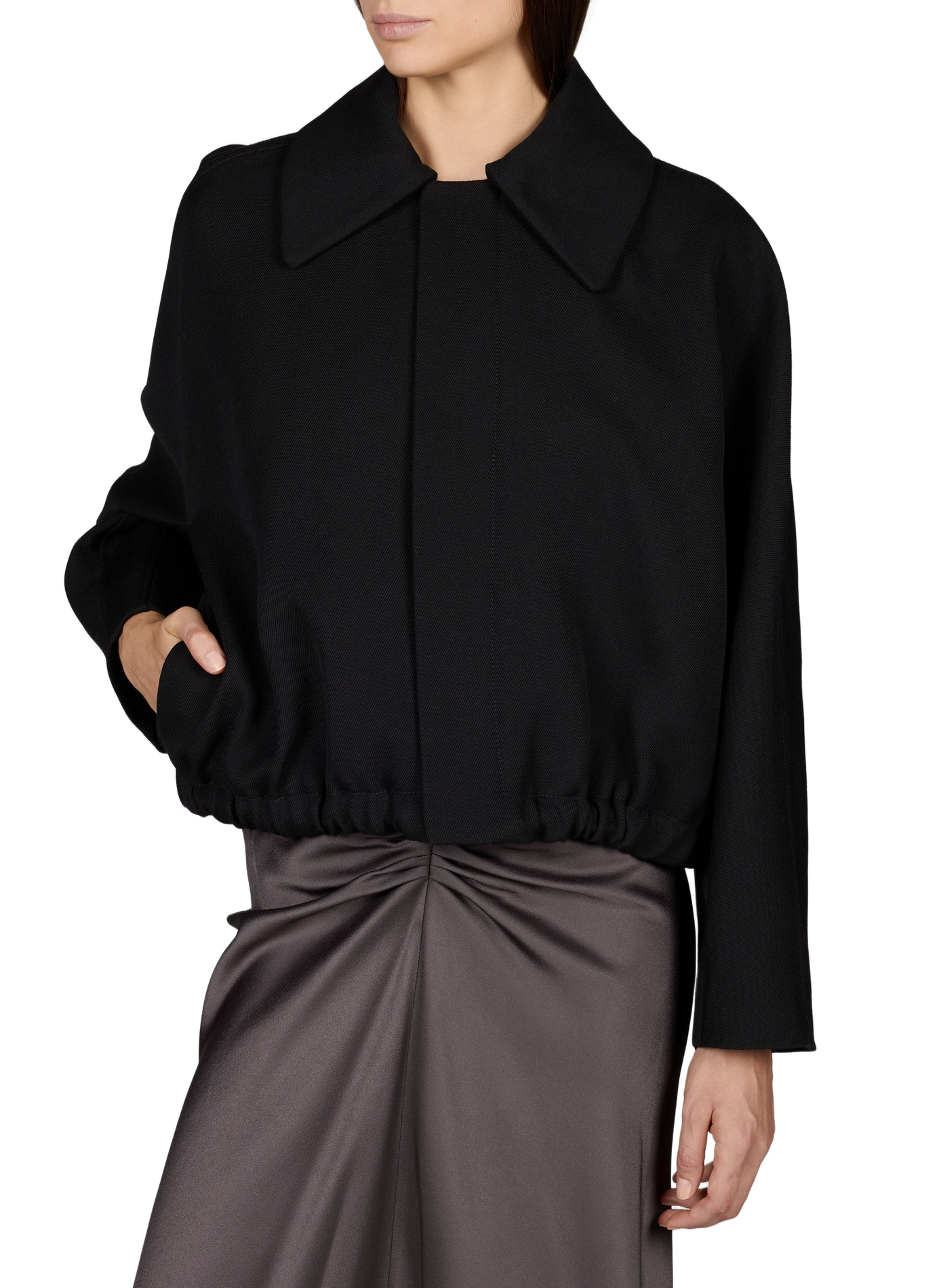 Bomber Arden en laine VICTORIA BECKHAM Noir