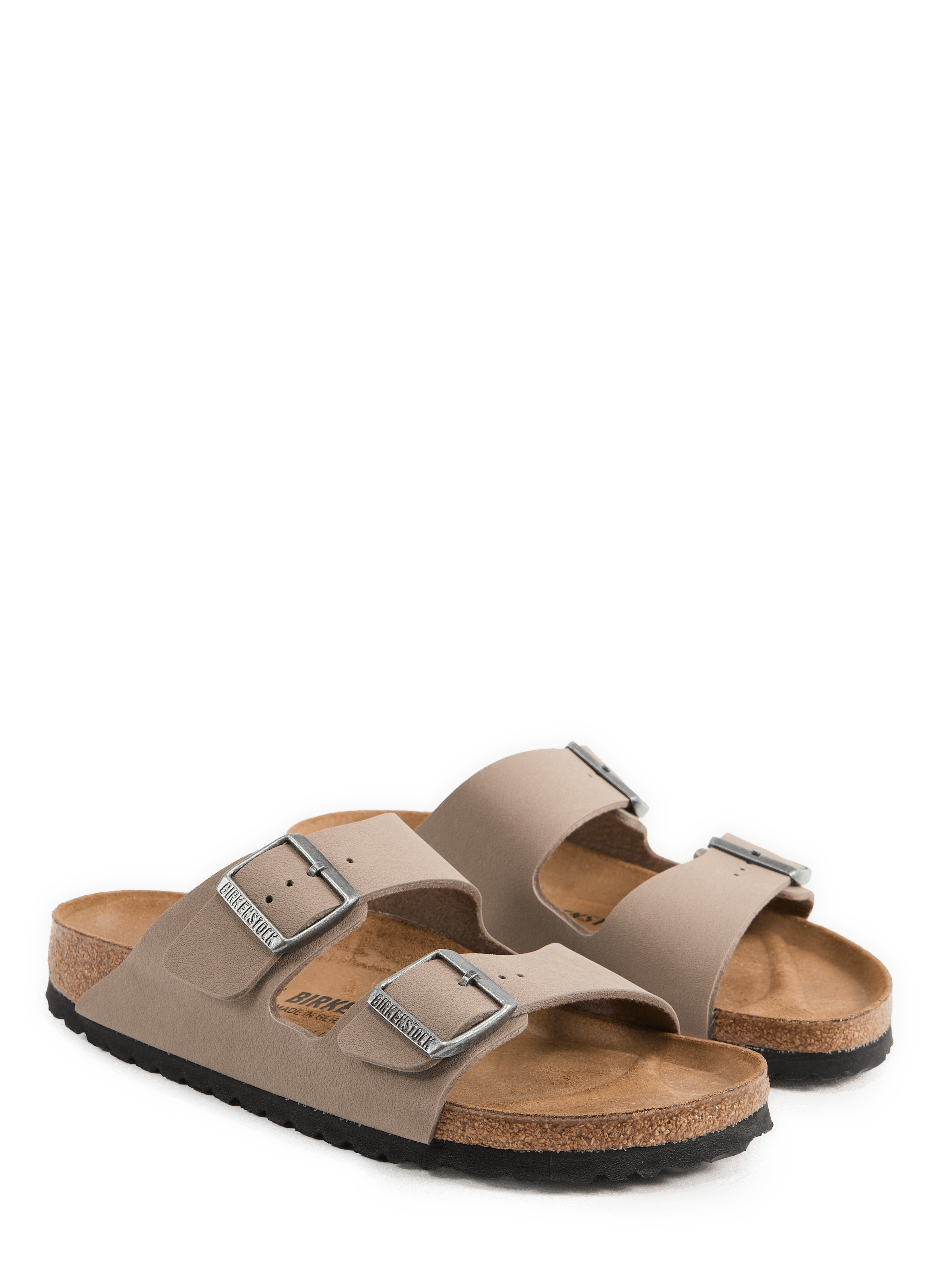 Flat leather sandals BIRKENSTOCK Beige