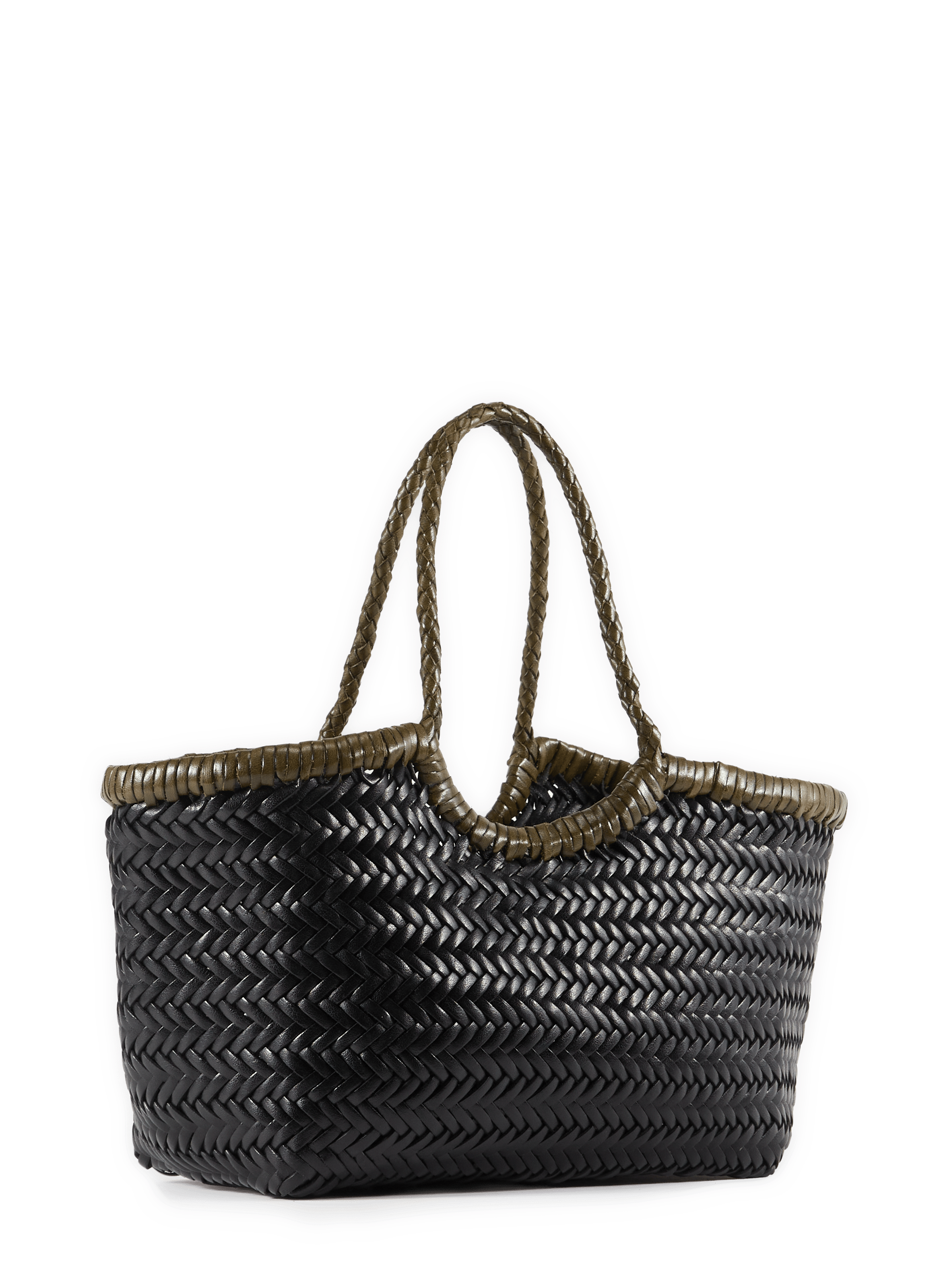 Braided leather bag | Black DRAGON DIFFUSION Women