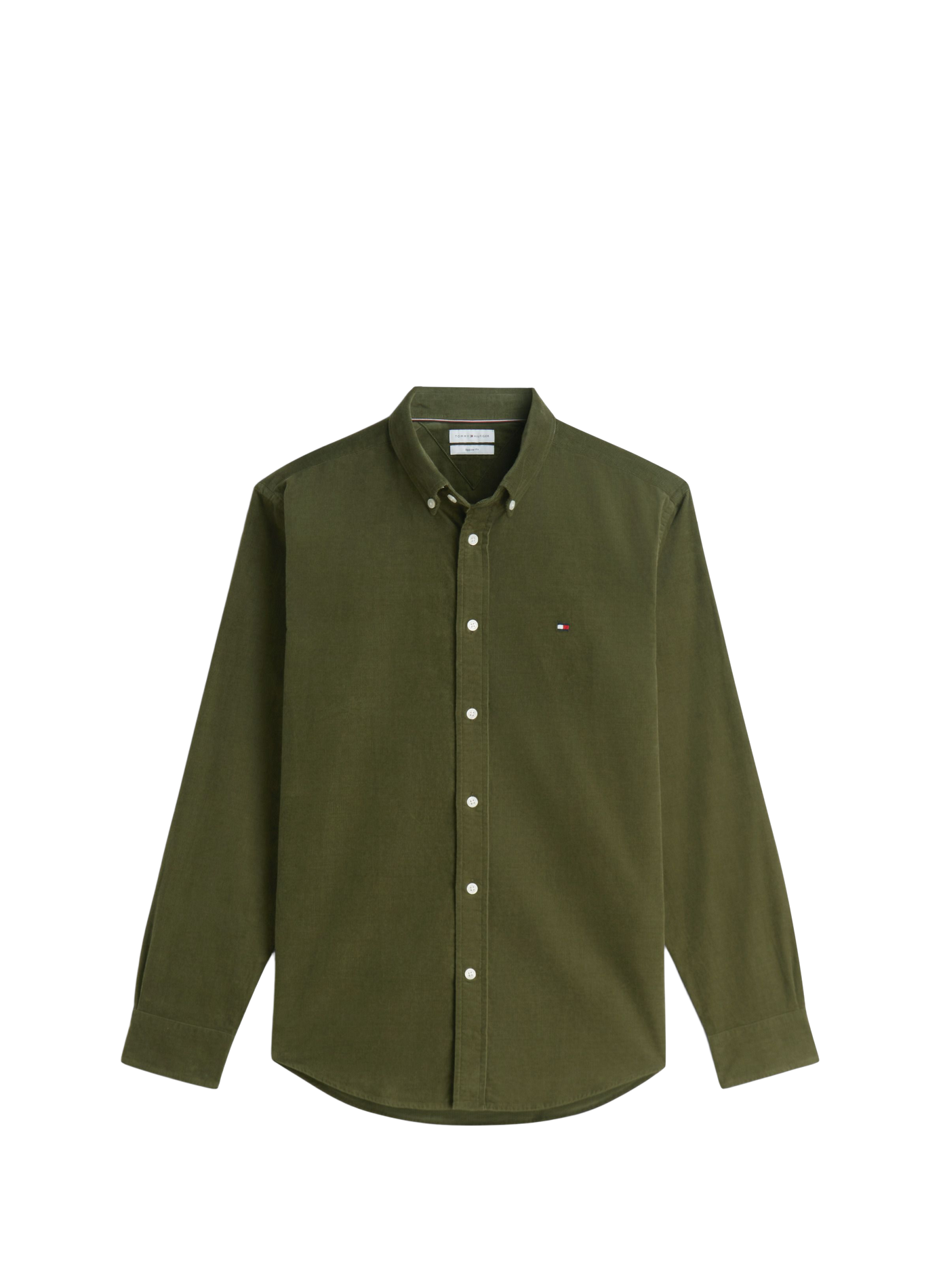 Chemise regular en coton TOMMY HILFIGER Vert