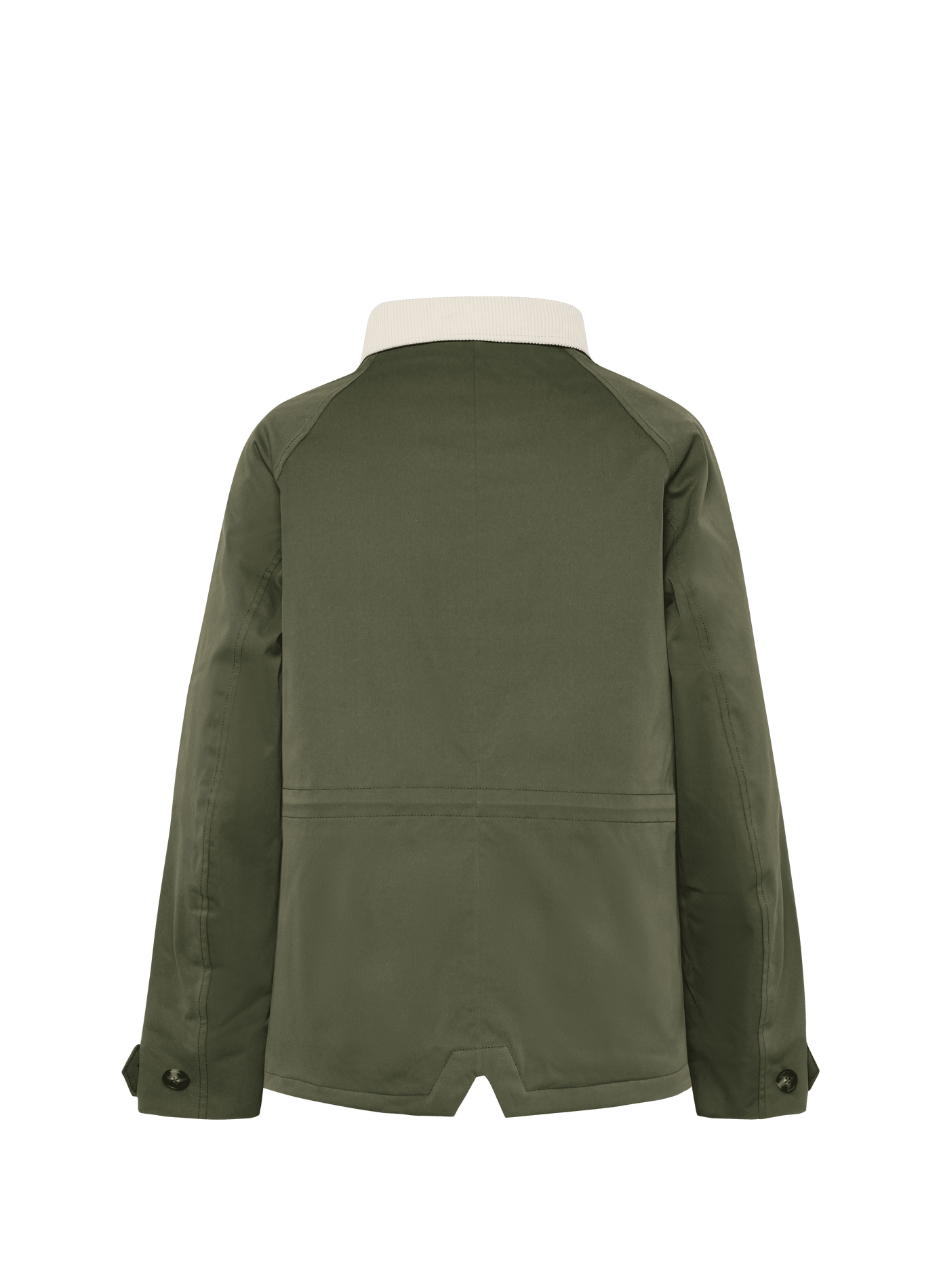 Lynn cropped jacket with ribbed collar DIDRIKSONS Khaki