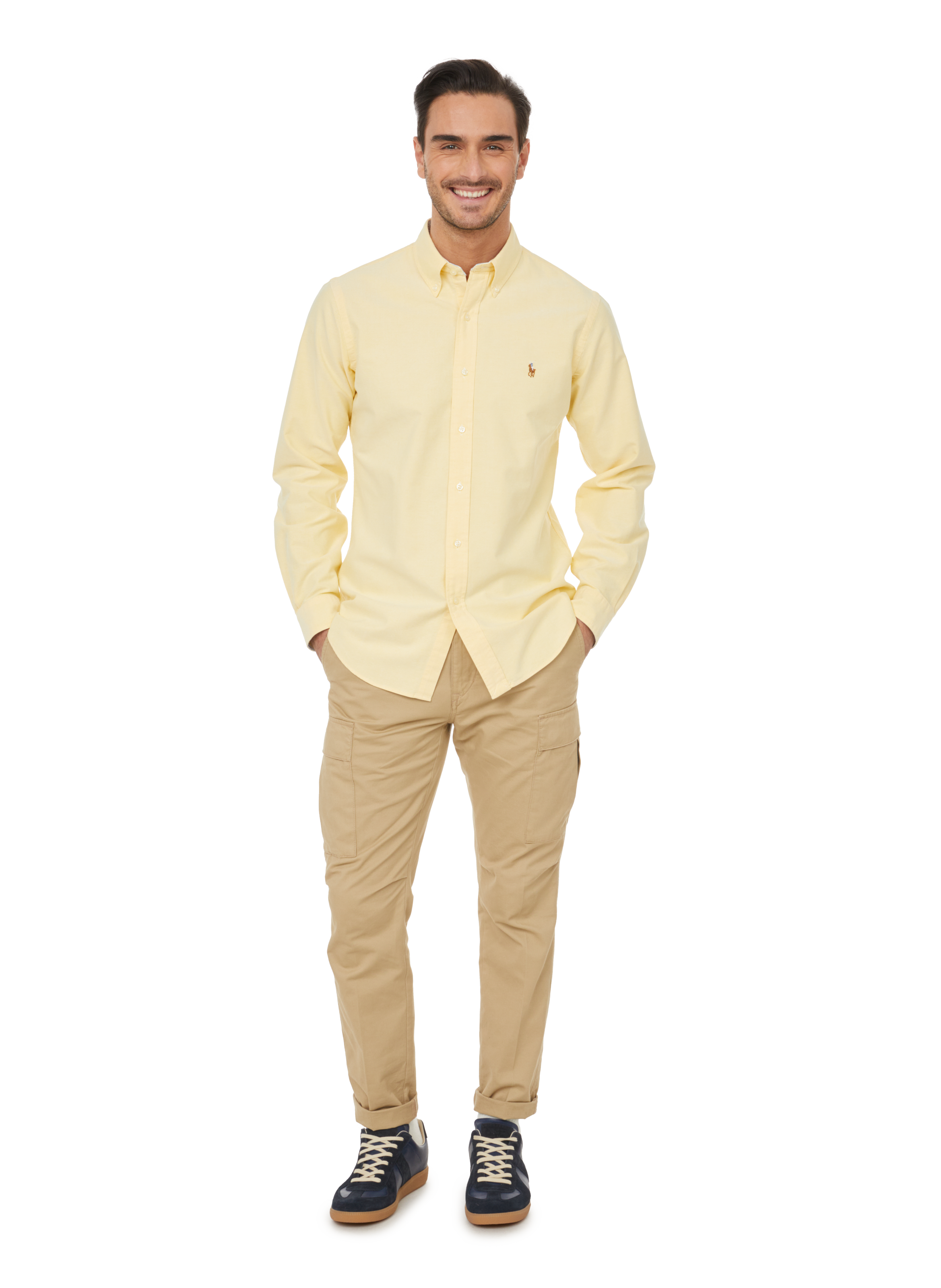 Cotton poplin shirt POLO RALPH LAUREN Yellow