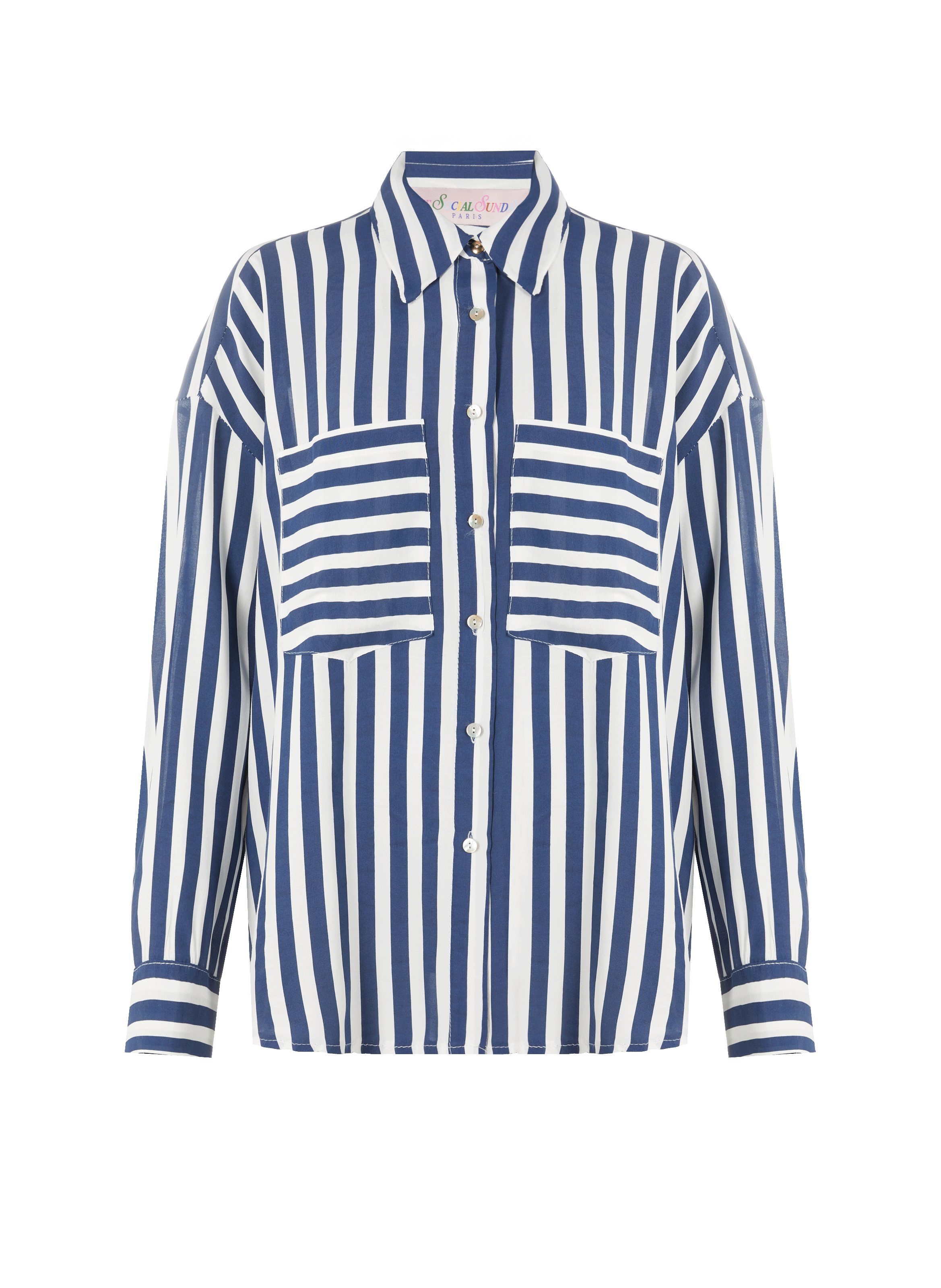 Chemise ample à rayures