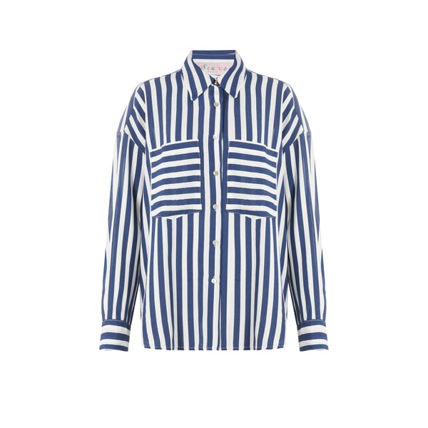 Chemise ample à rayures