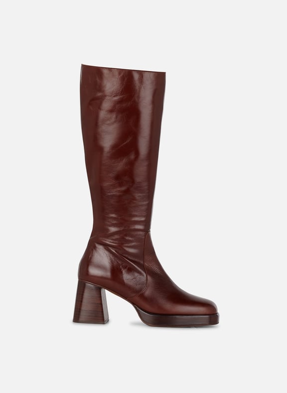 BOTTES TALONS HAUTS BOUT CARR EN CUIR BETINA JONAK pour FEMME