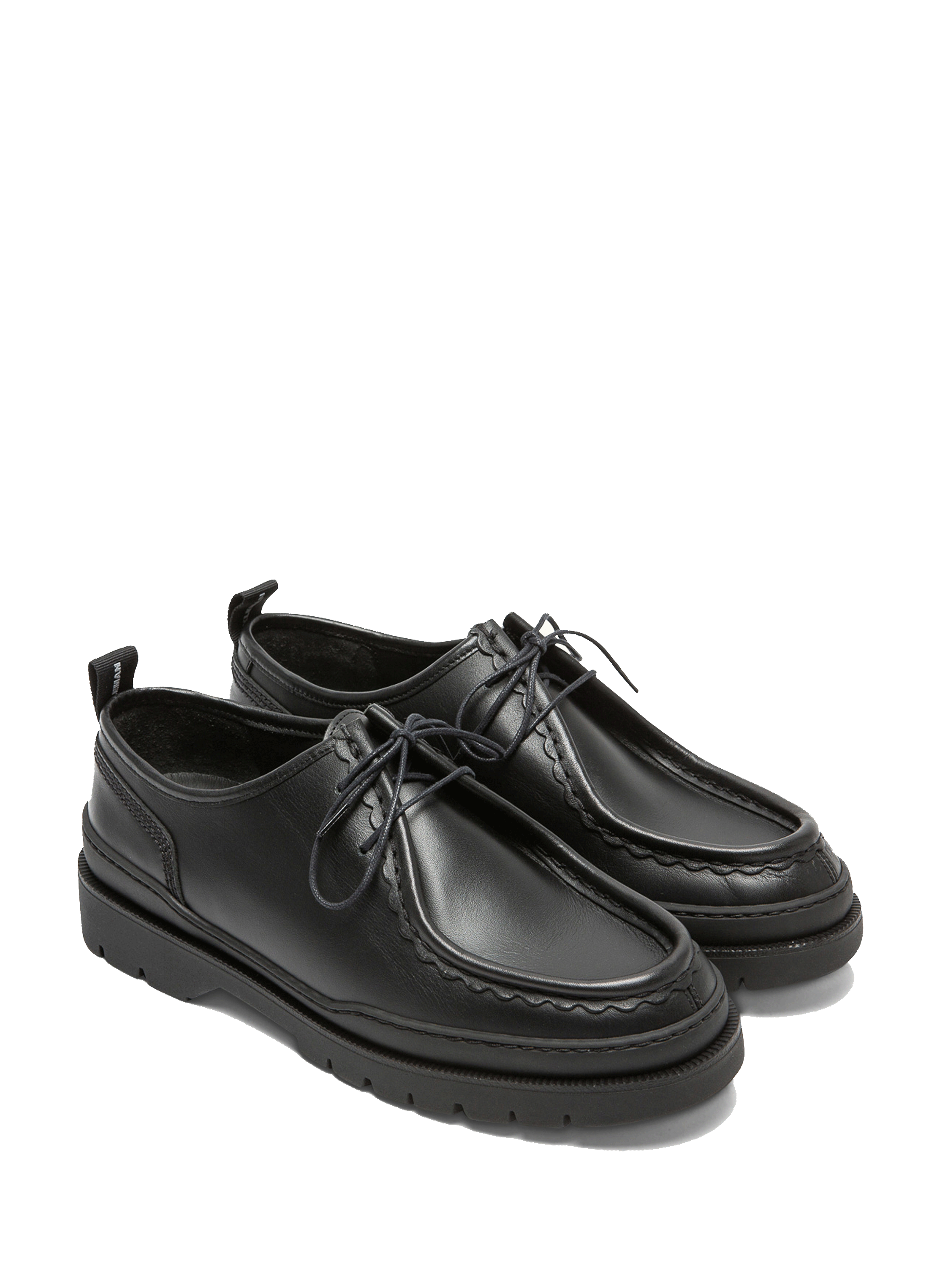 Leather derby shoes  KLEMAN Black