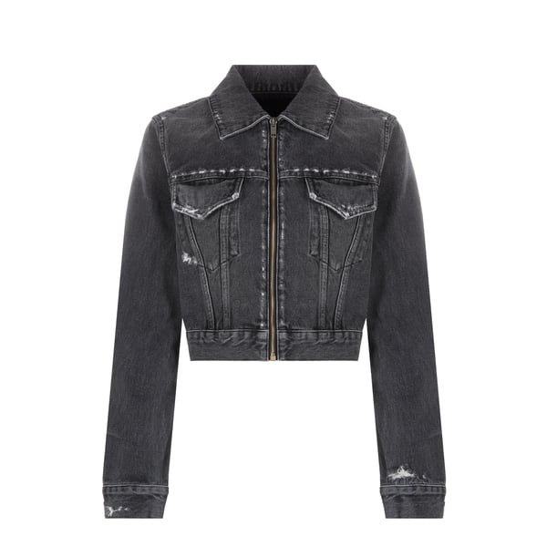 Veste en jean zippée