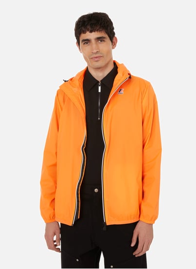 Mens orange windbreaker jacket online