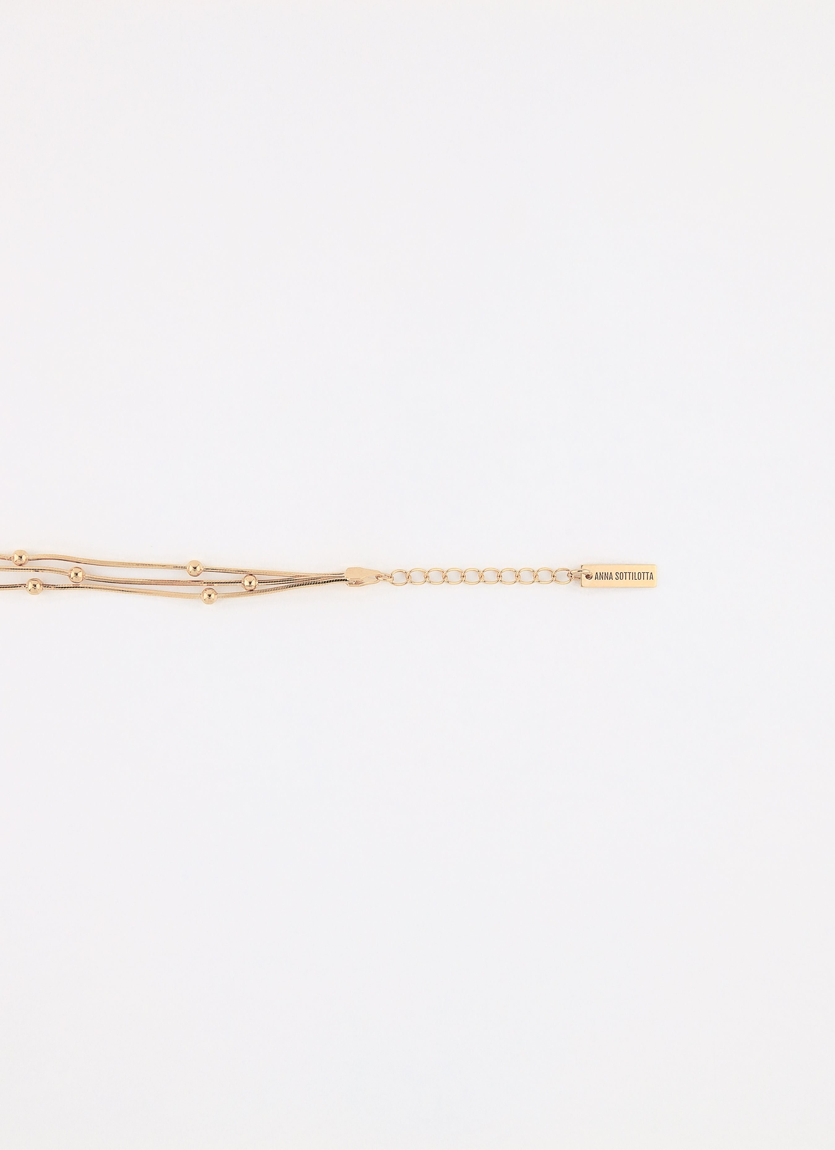 Collier pluriel moon argent 925 plaqué or ANNA SOTTILOTTA Doré