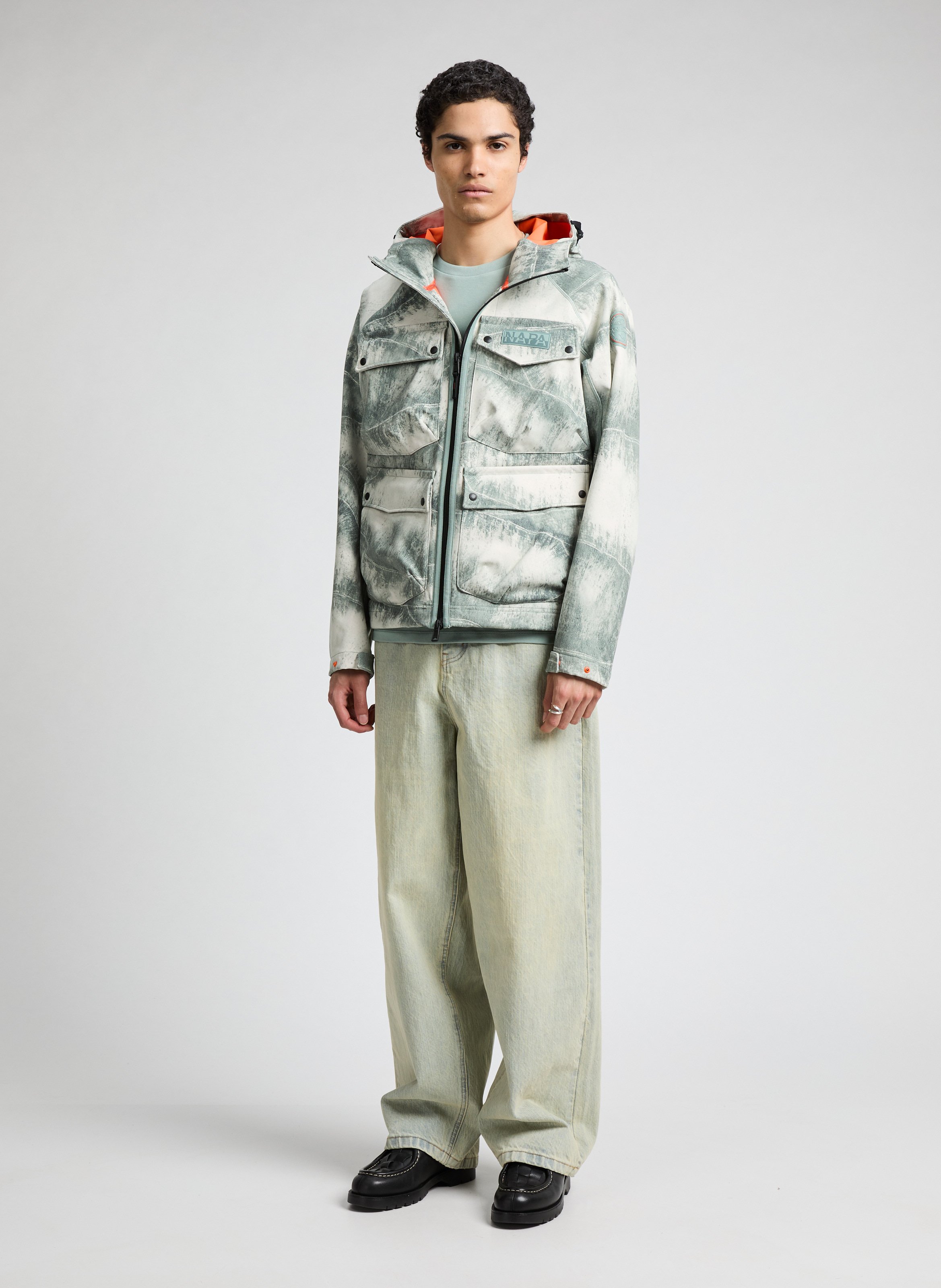 Veste d'extérieur à imprimé  Multicolore