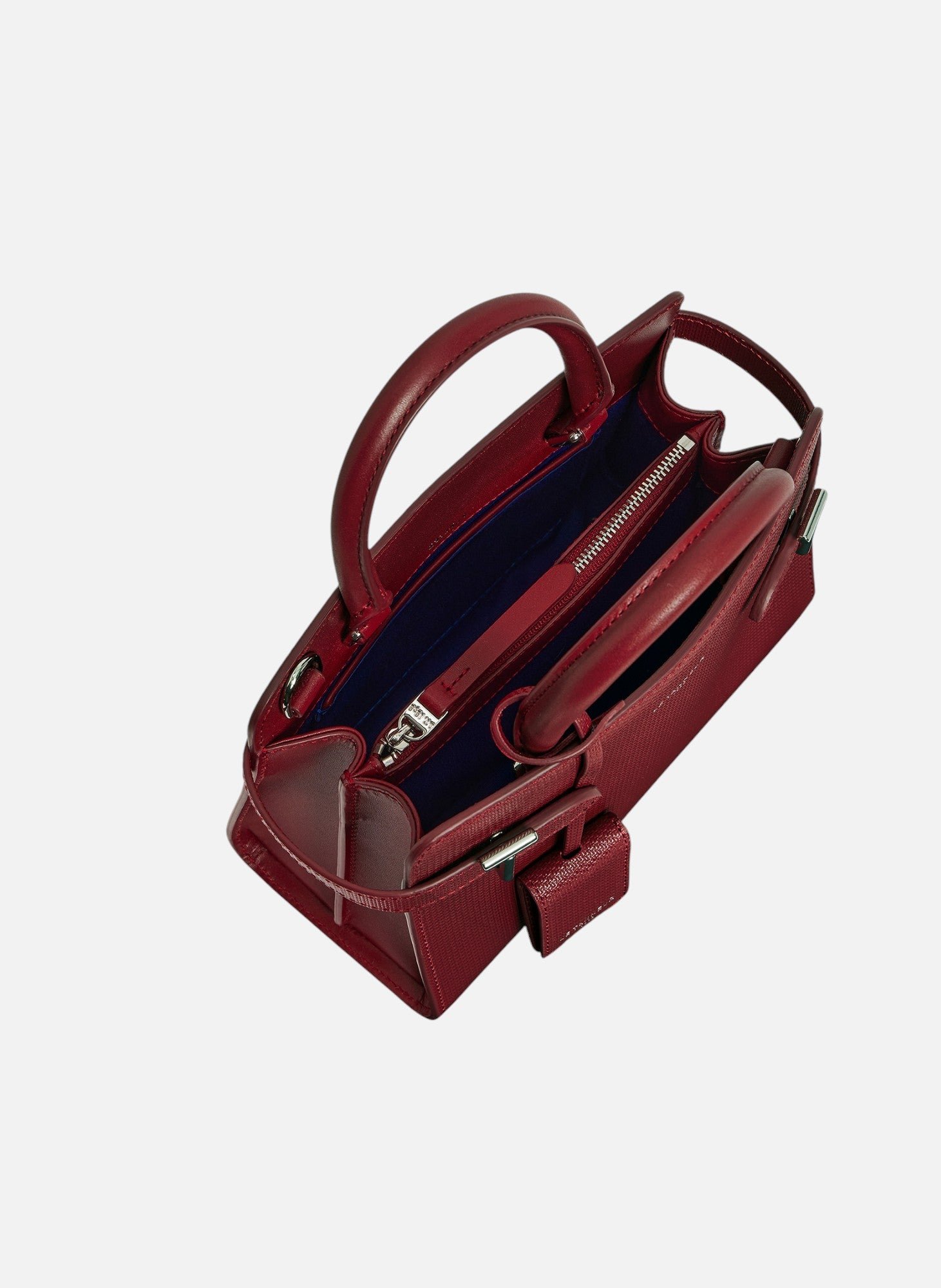 Petit sac à main emilie en cuir signature t LE TANNEUR Rouge