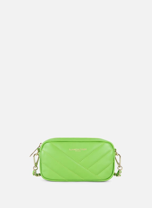 Mini pochette smartphone - soft matelassé Vert by LANCASTER LANCASTER Mini pochette smartphone - soft matelassé Vert