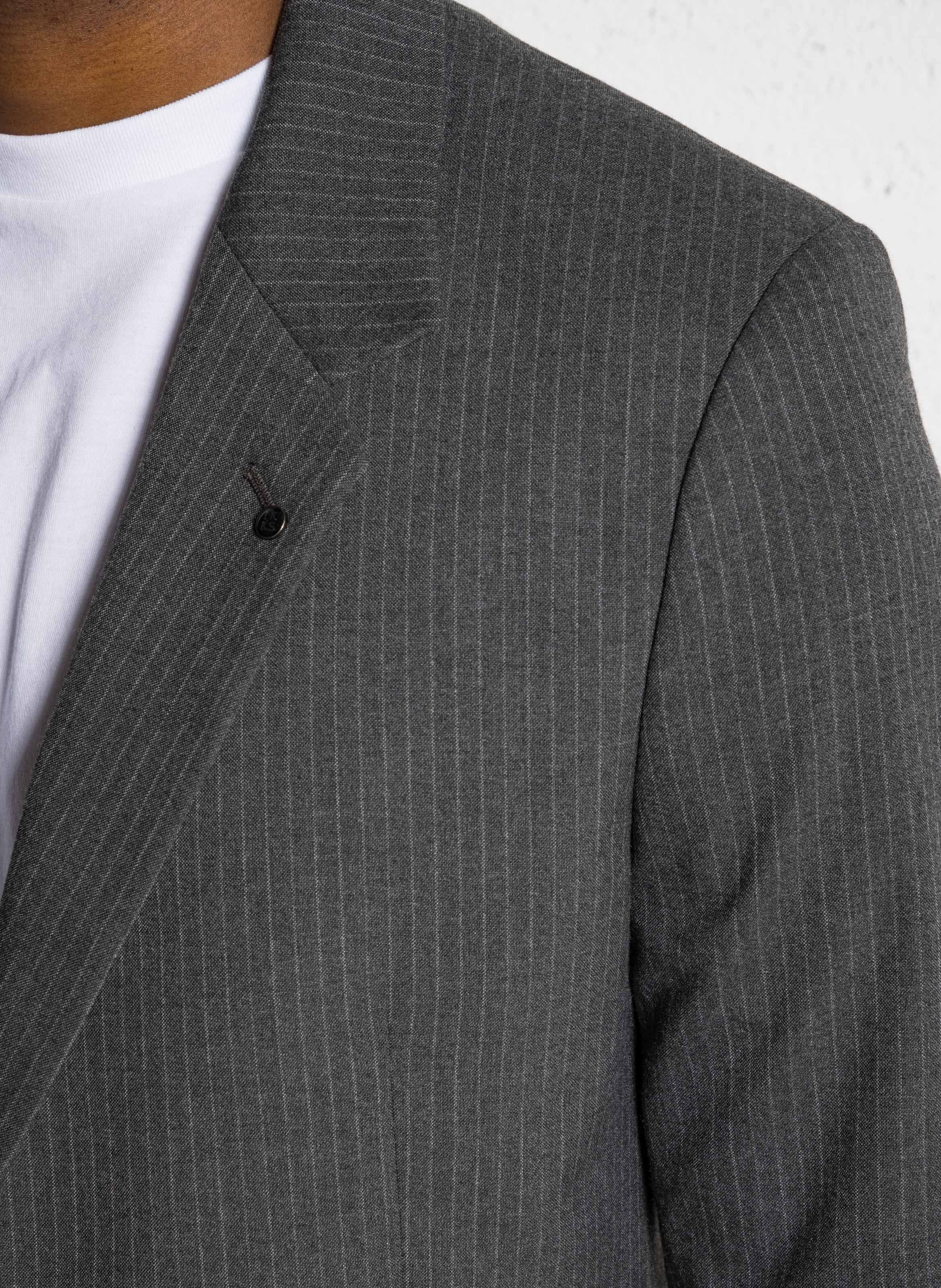 Veste de costume à rayures IKKS Gris