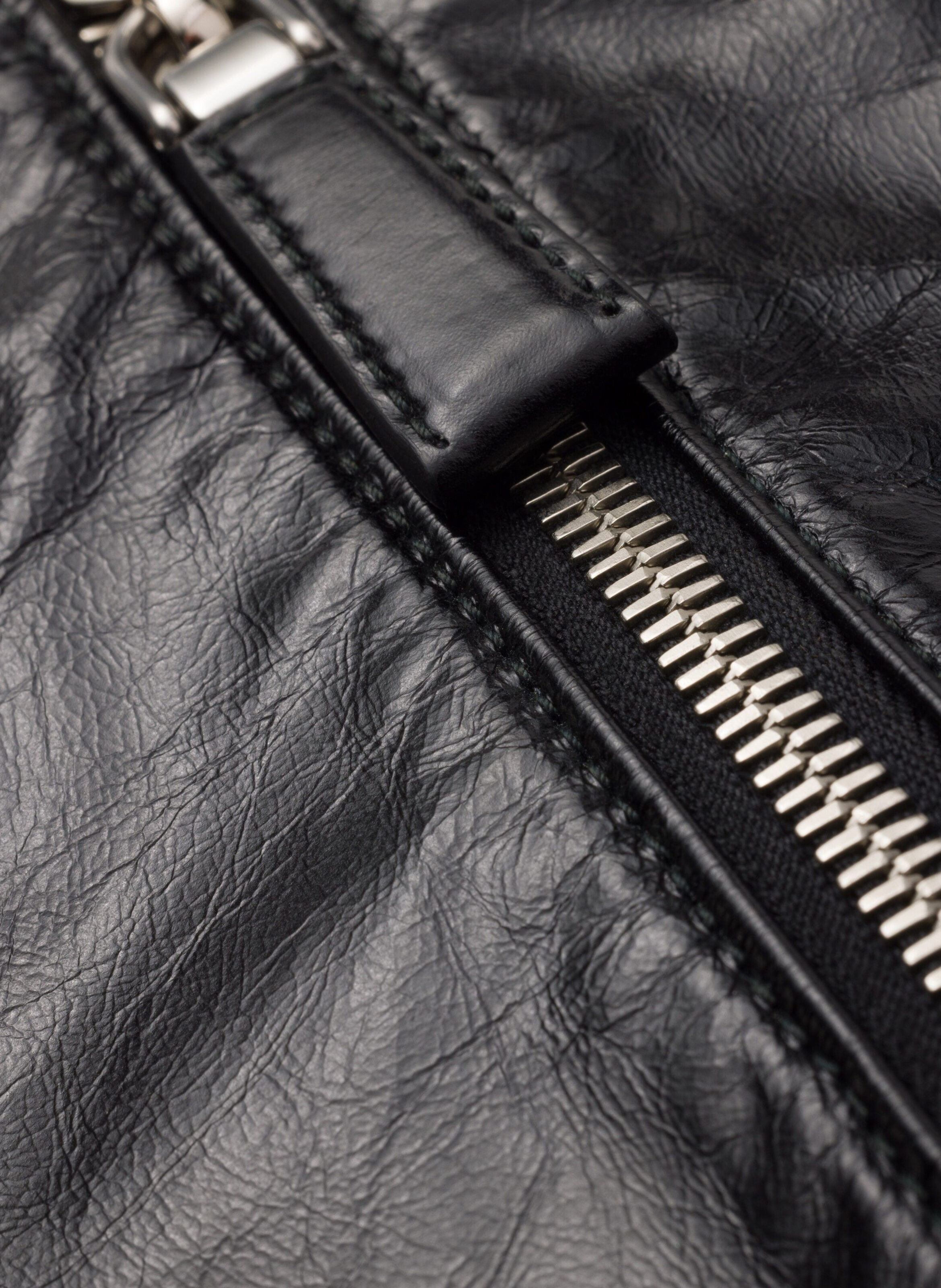 Sac à bandoulière en cuir PRADA Noir