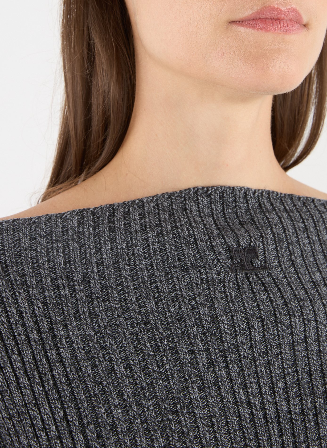 Fine merino wool jumper COURRÈGES Grey