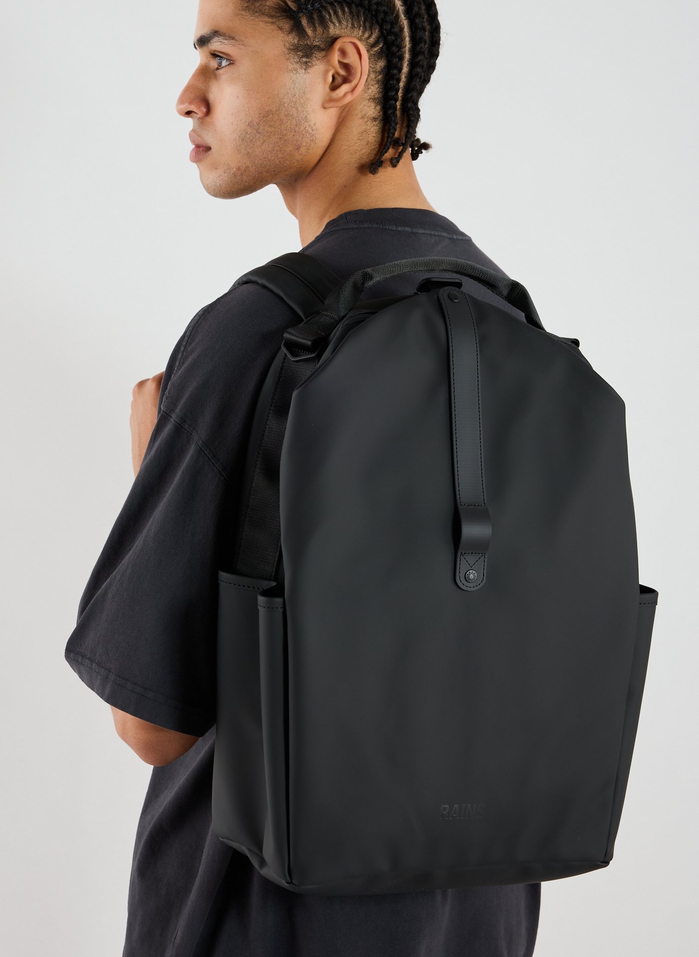 Sac à dos Clip Front Backpack W3 RAINS Noir