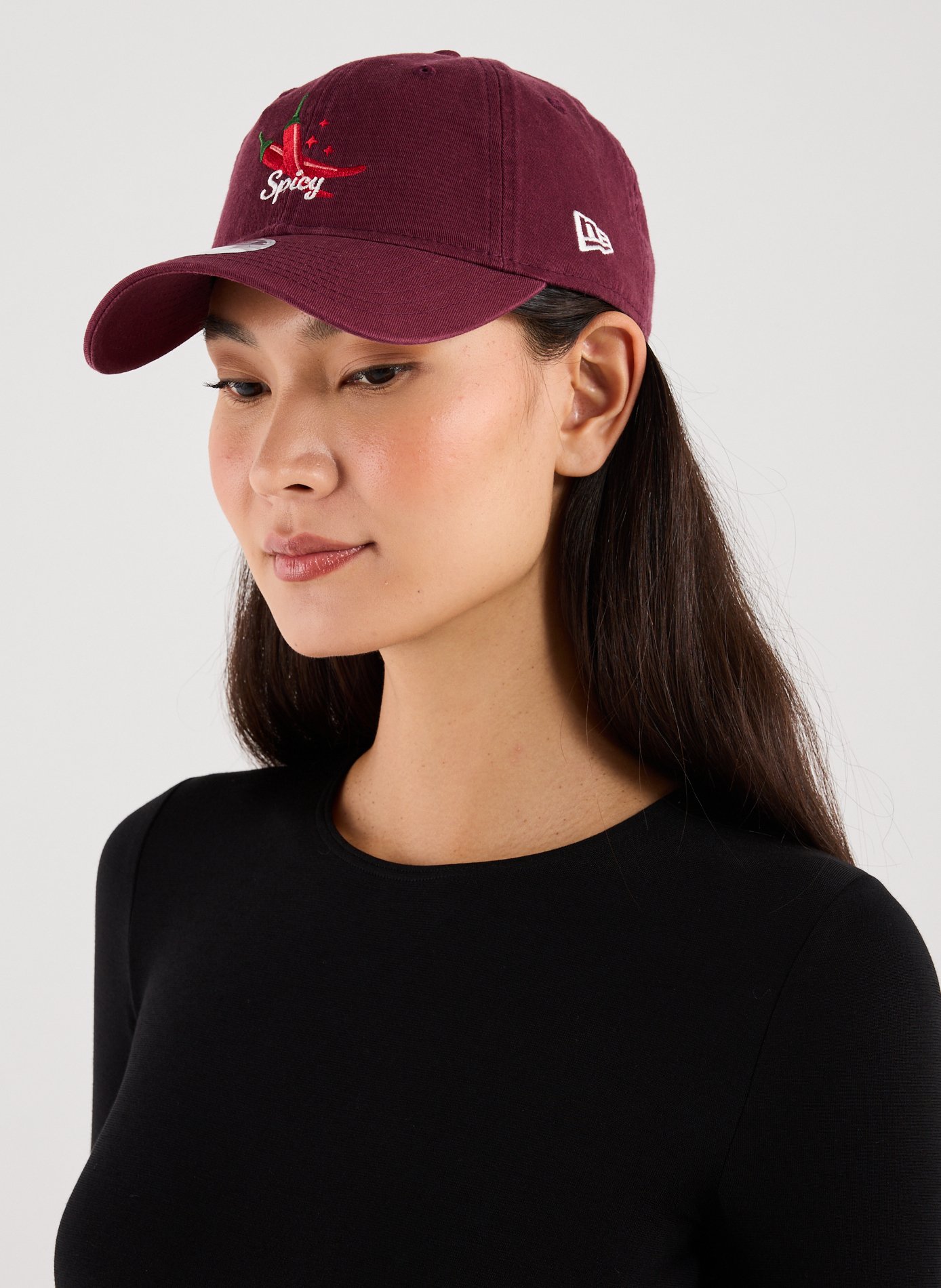 Casquette brodé en coton NEW ERA Rouge