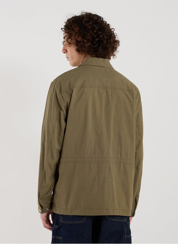 Veste-chemise militaire en coton mélangé | Vert by REPLAY Veste-chemise militaire en coton mélangé Vert