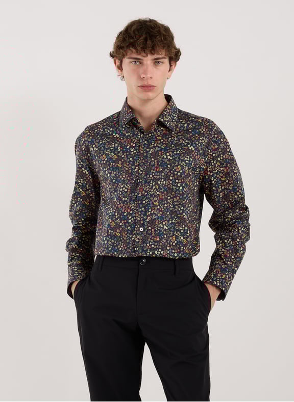 Chemise en coton à imprimé florale Bleu by PAUL SMITH PAUL SMITH Chemise en coton à imprimé florale Bleu