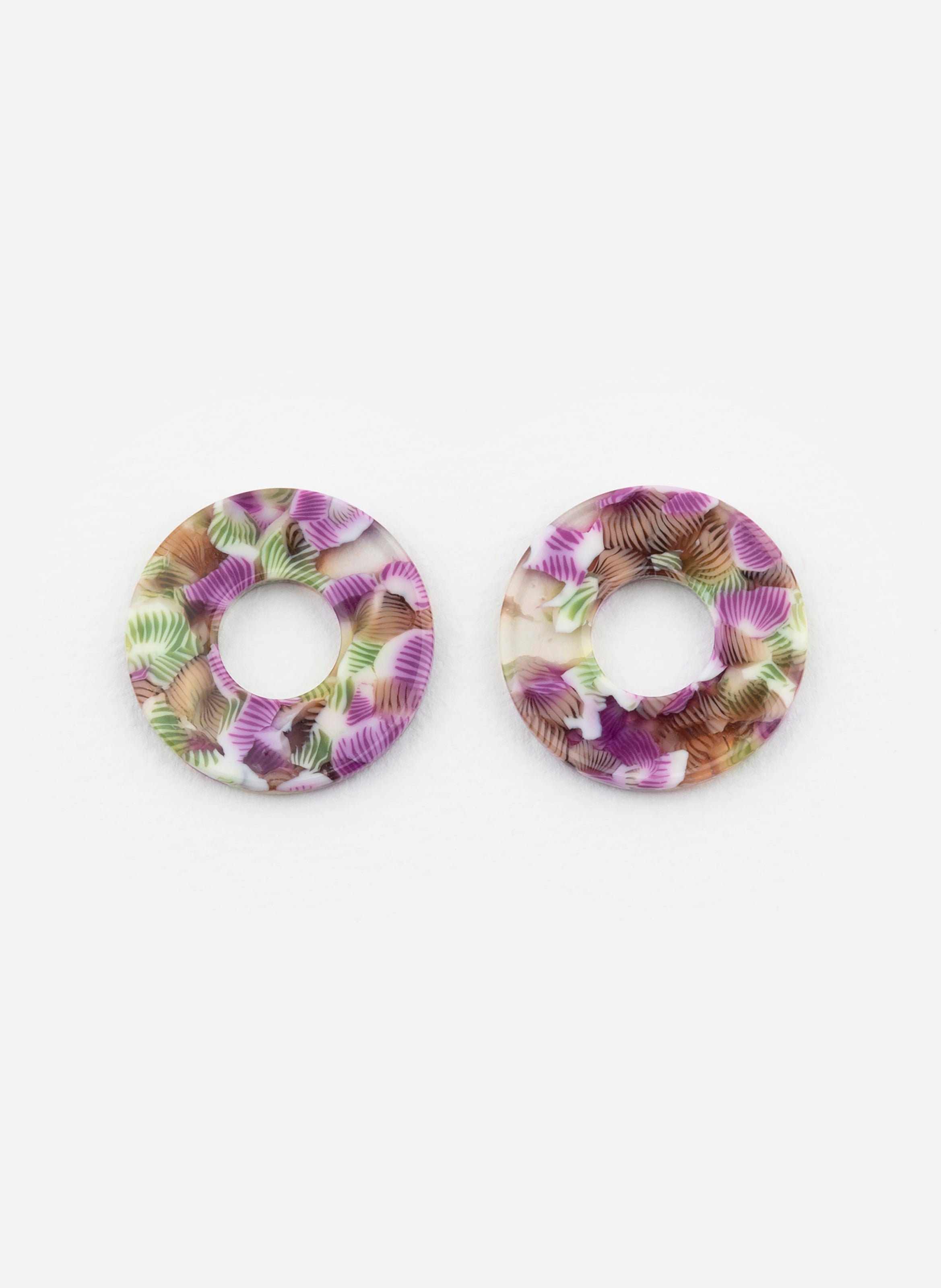 Charms donuts en acétate de cellulose KURAGE GINZA Violet