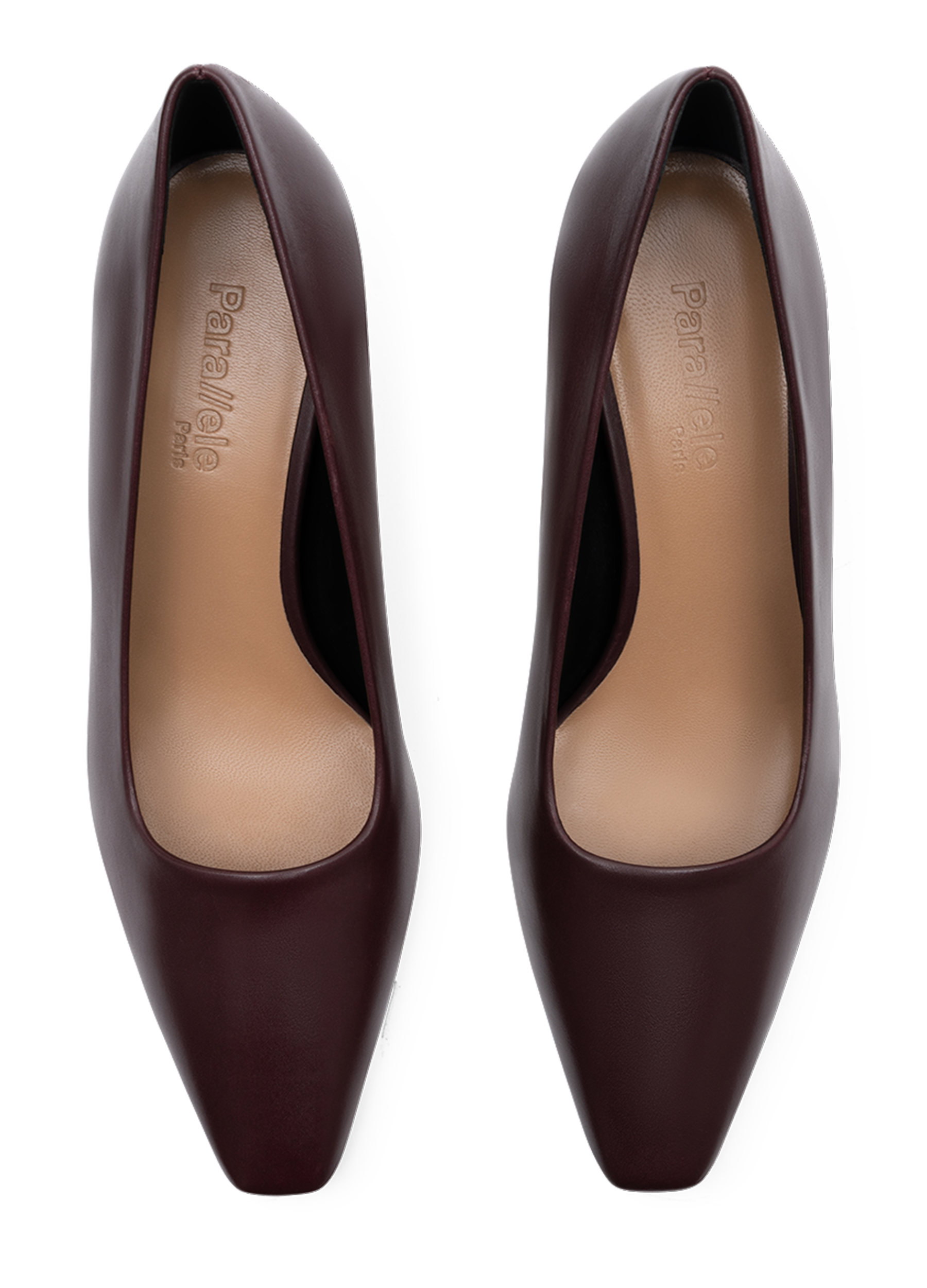 Escarpins alvin en veau lisse PARALLELE Rouge