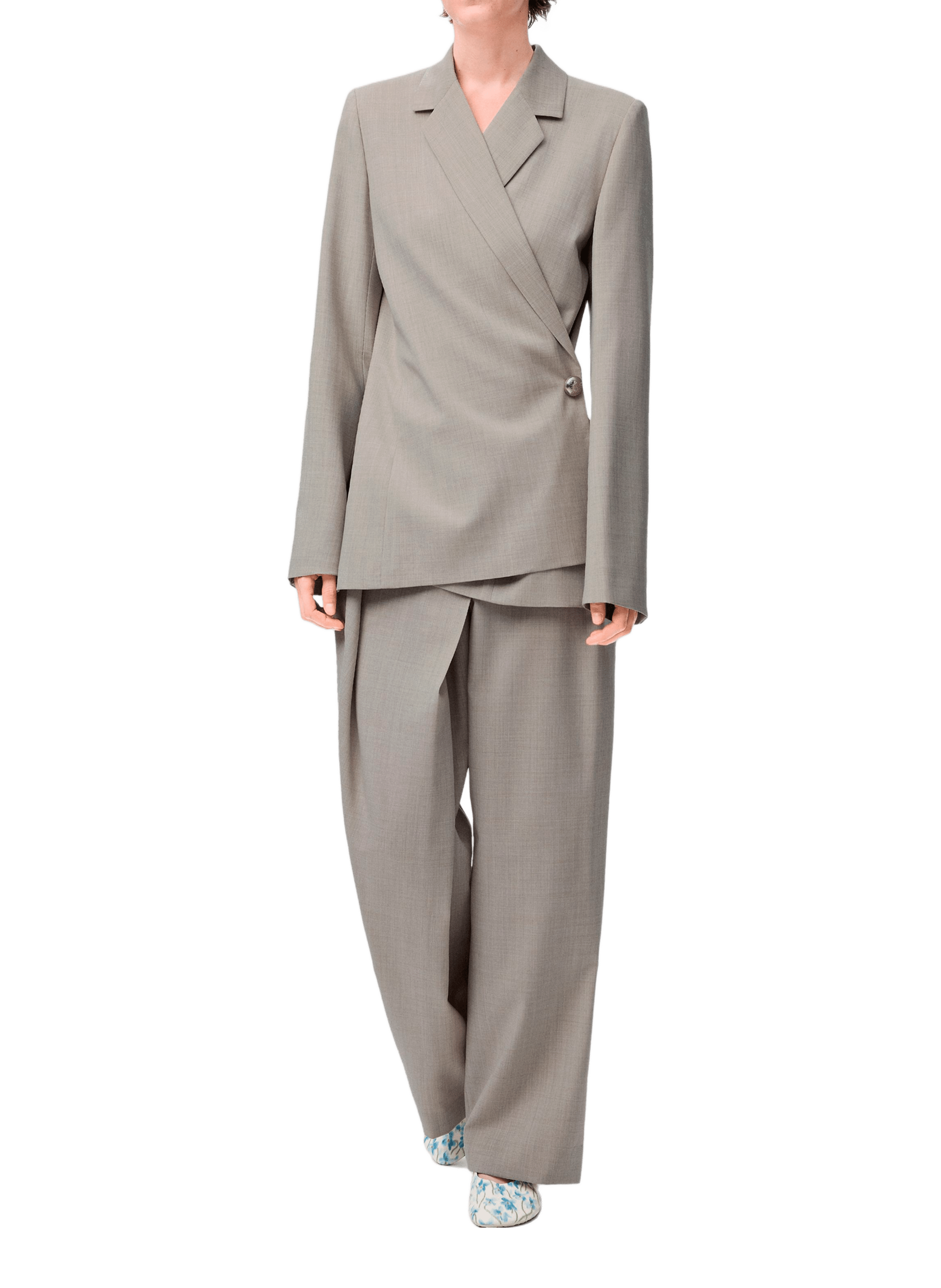 Twisted wool jacket LOEWE Beige