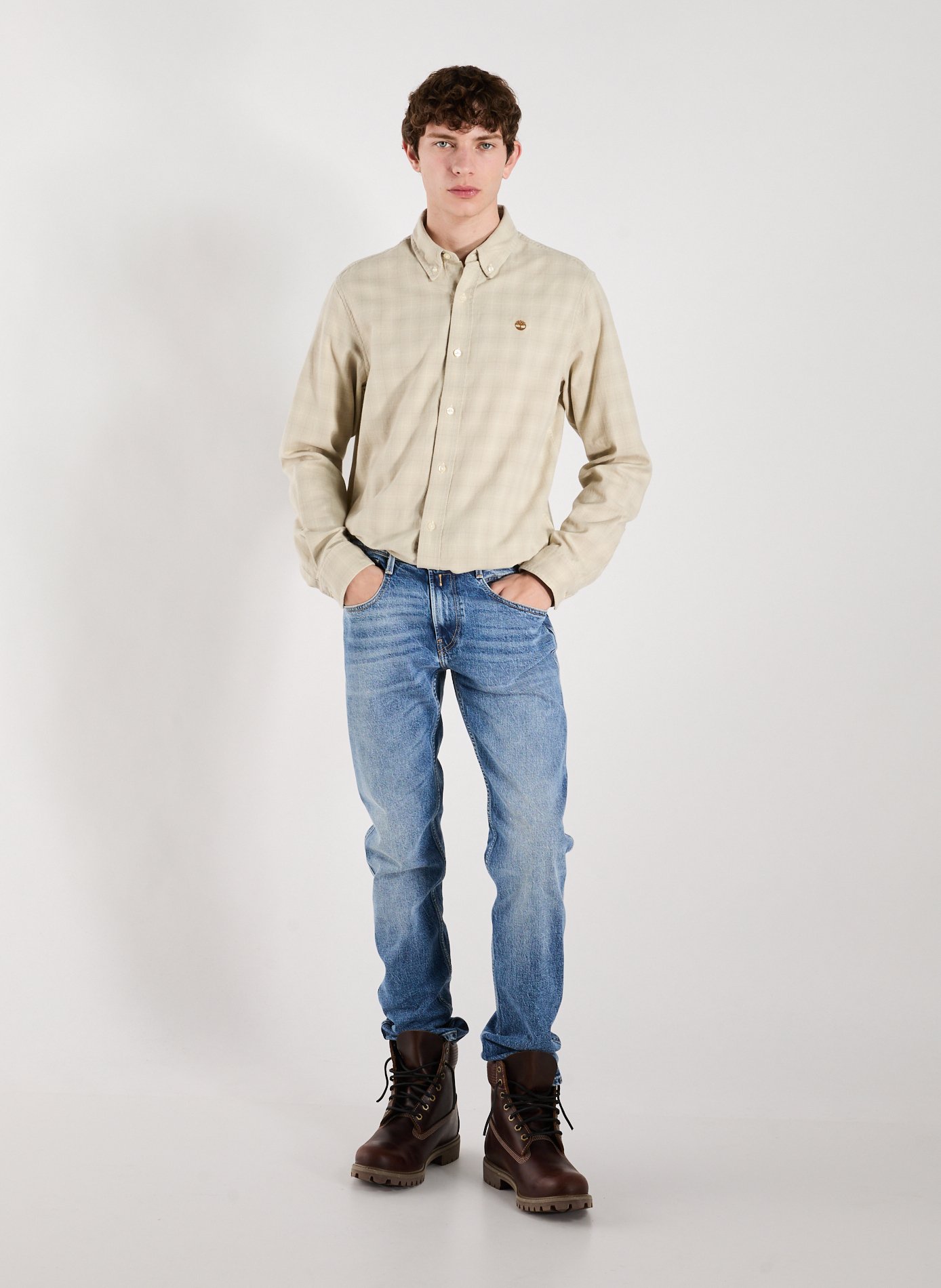  Cotton shirt TIMBERLAND Beige