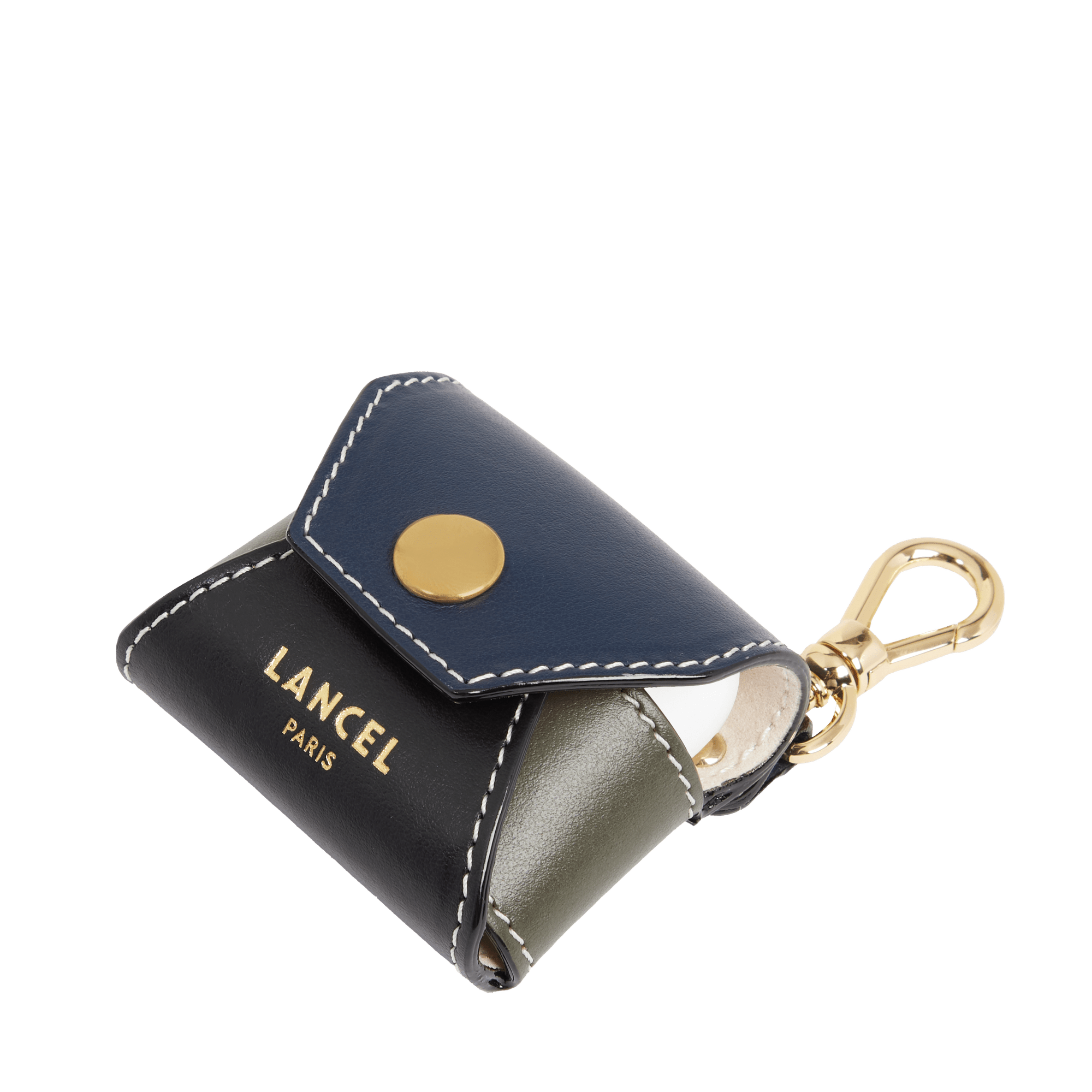 Etui airpods en cuir LANCEL Gris