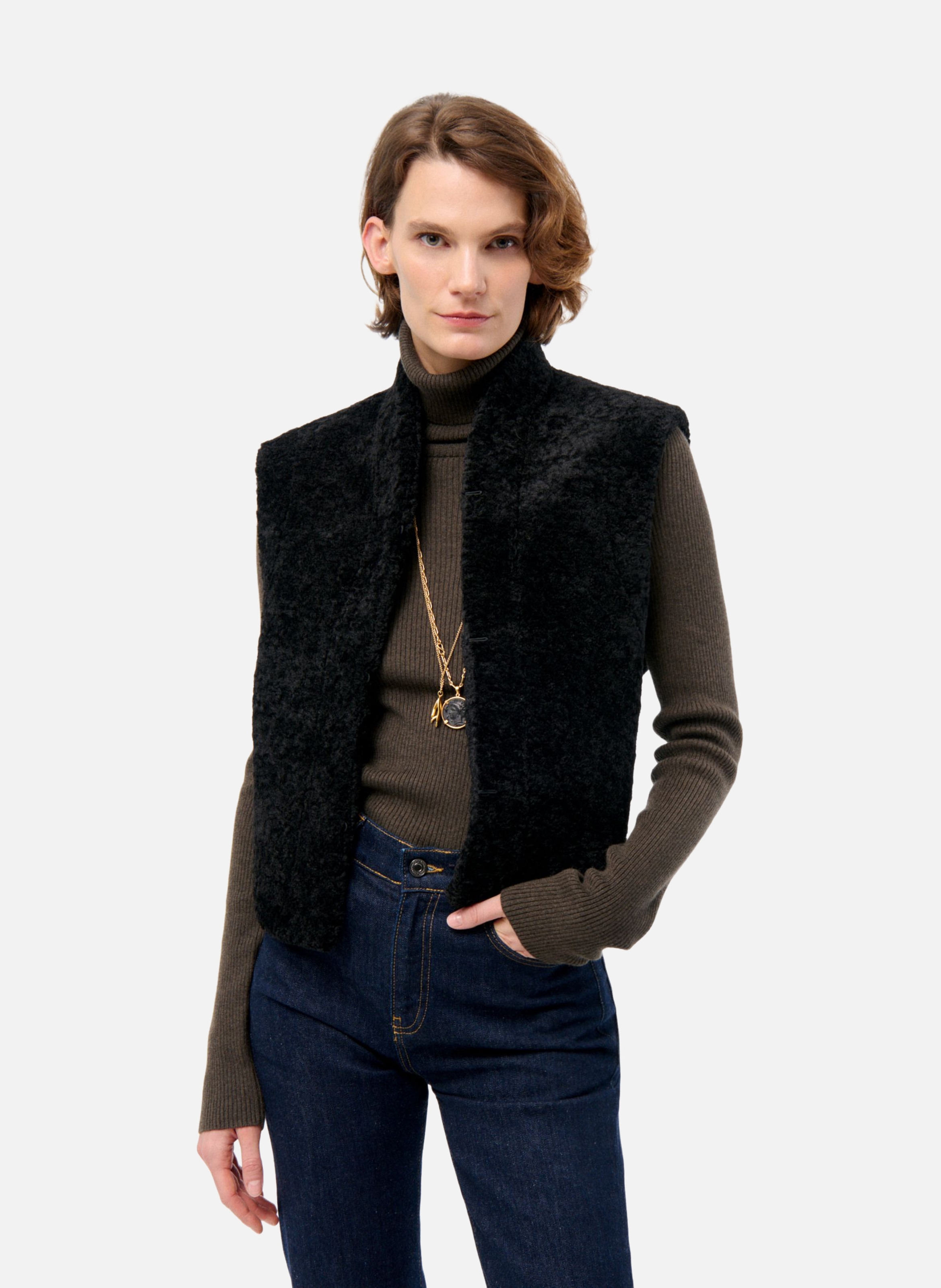 Gilet sans manche daman VANESSA BRUNO Noir